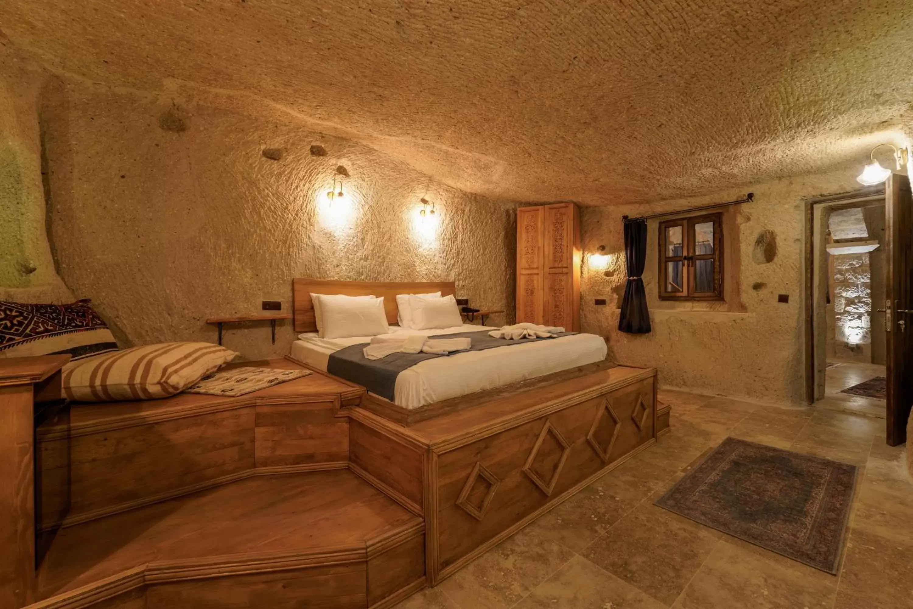 Bedroom, Bed in Göreme Escape Cave Bedroom, Bed in Göreme Escape Cave