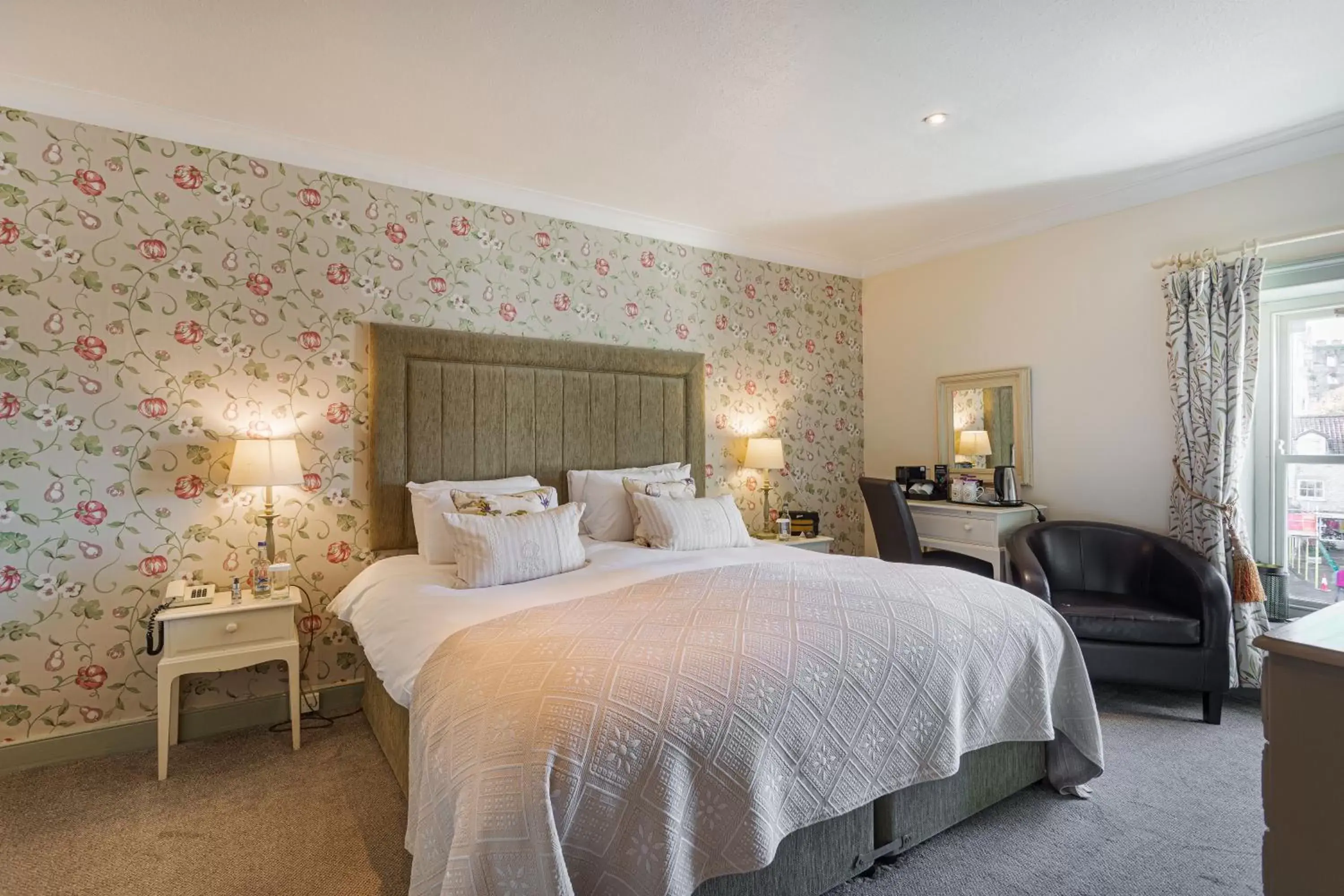 Bed in The Feathers Hotel, Helmsley, North Yorkshire
