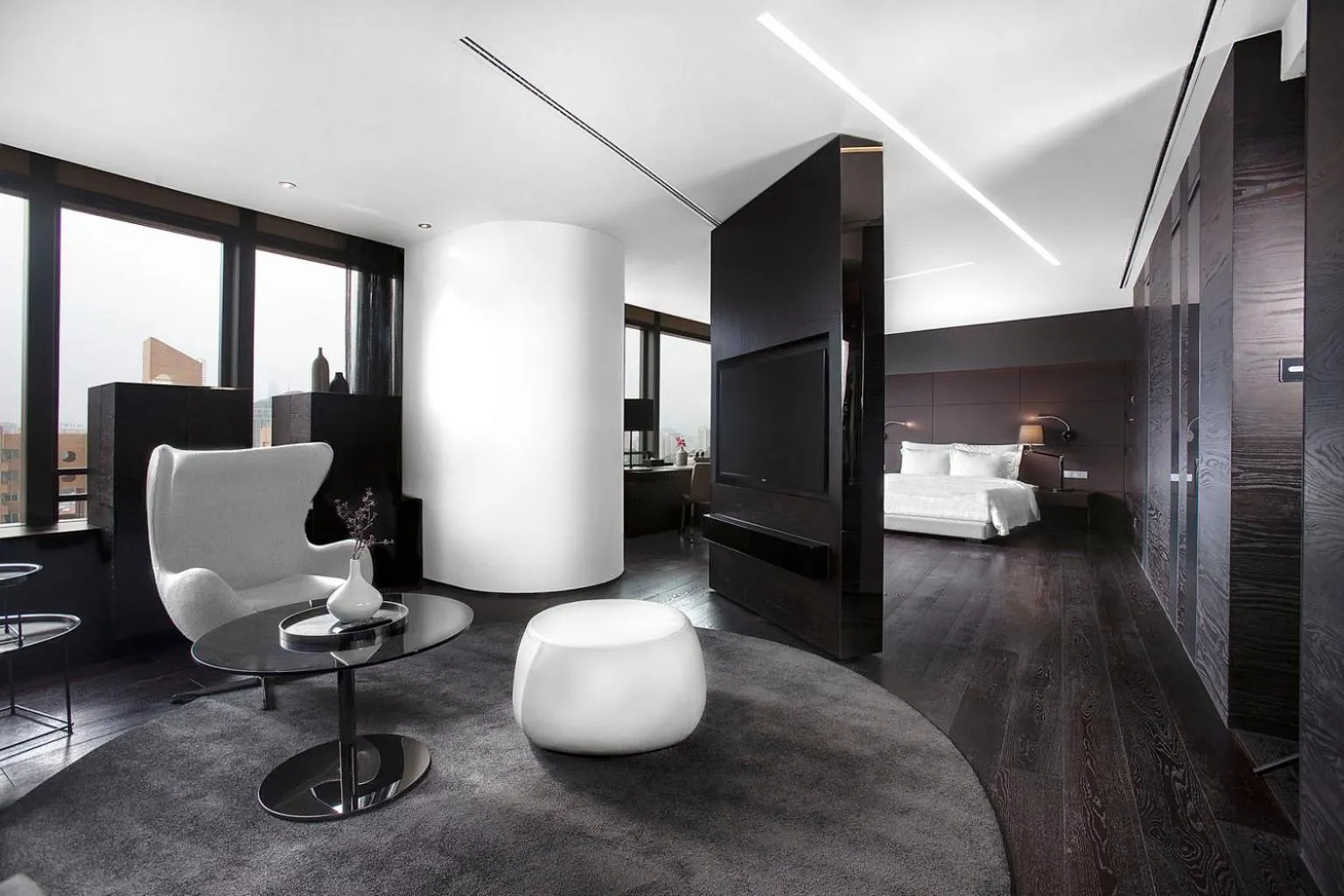 Photo of the whole room, Bed in Shenzhen O Hotel