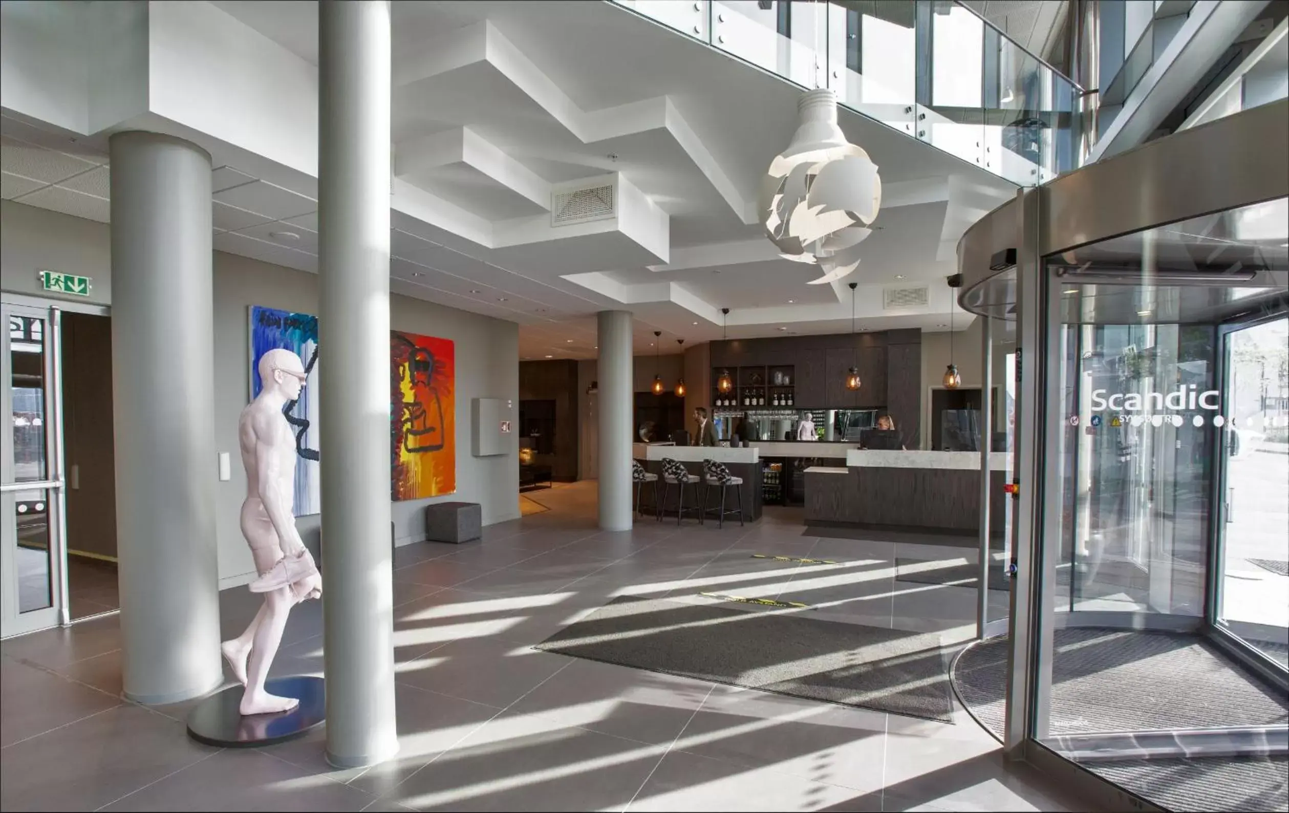 Lobby or reception in Scandic Syv Søstre