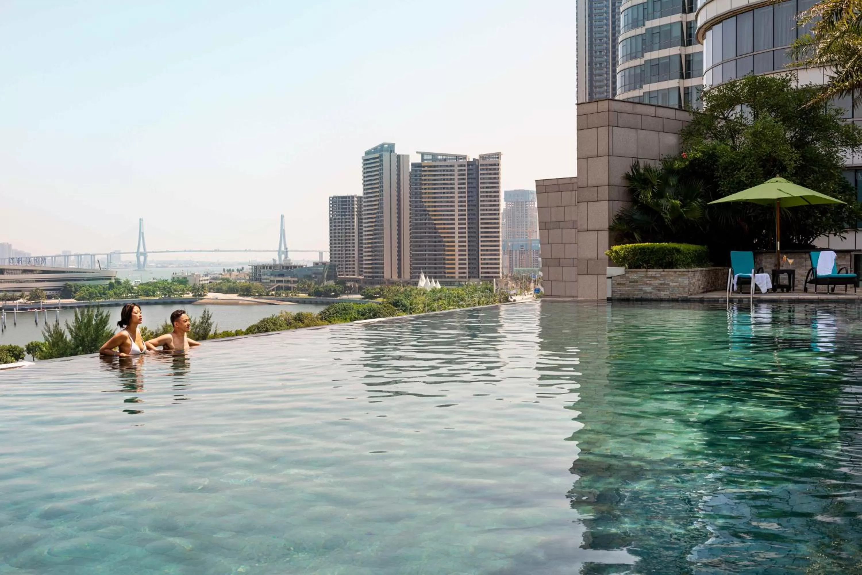 Swimming pool in Sheraton Zhanjiang Hotel