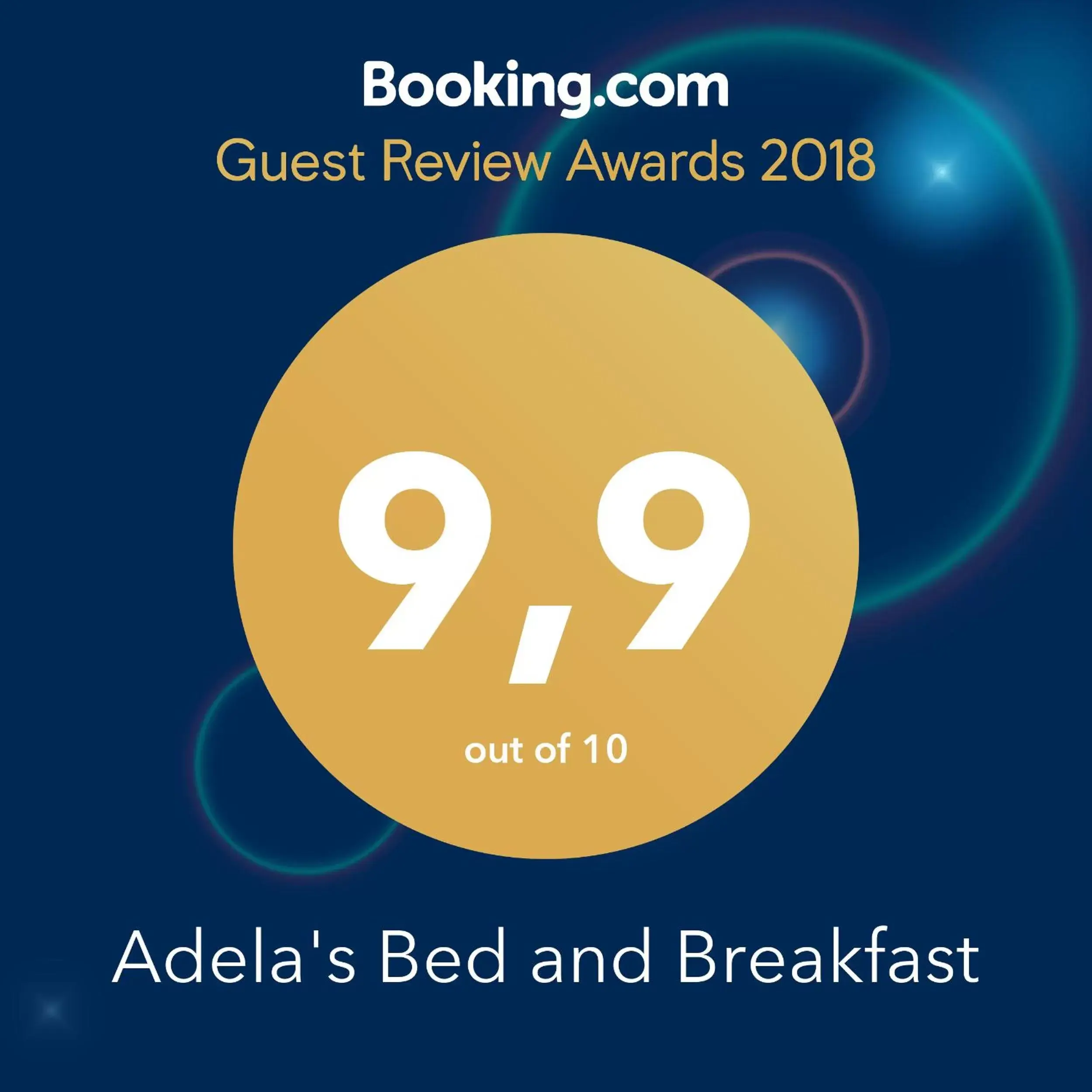 Certificate/Award in Adela's Bed and Breakfast