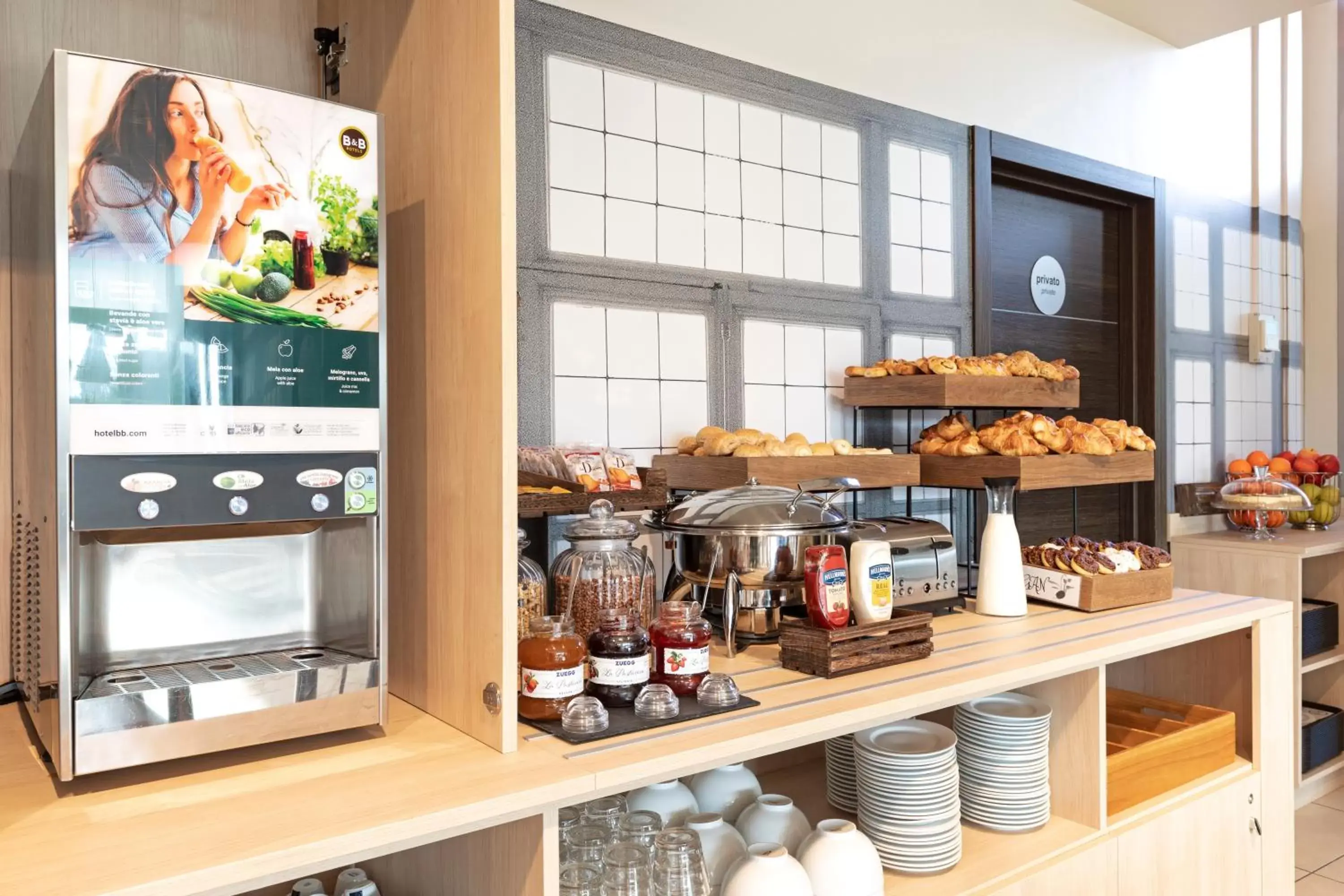 Continental breakfast in B&B Hotel Torino