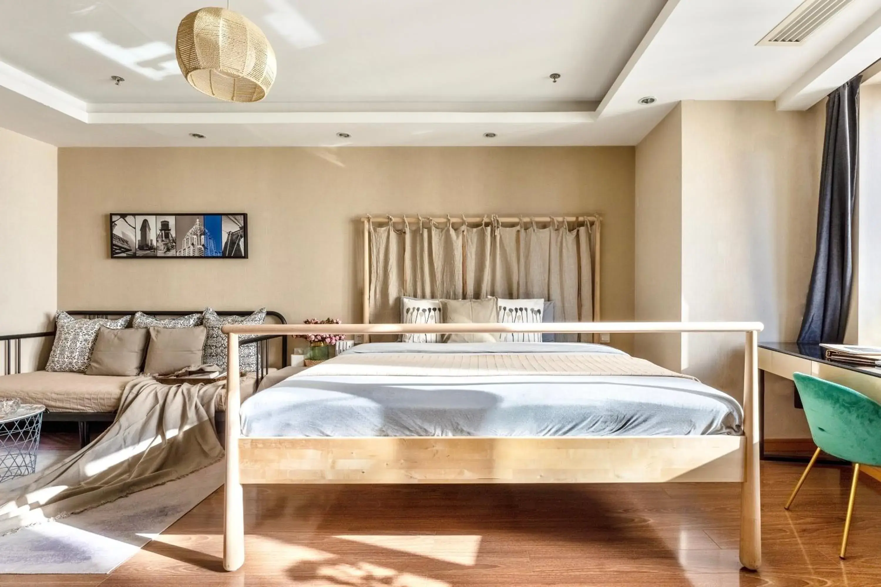Bed in Tianjin G'apartment - Five Great Avenues