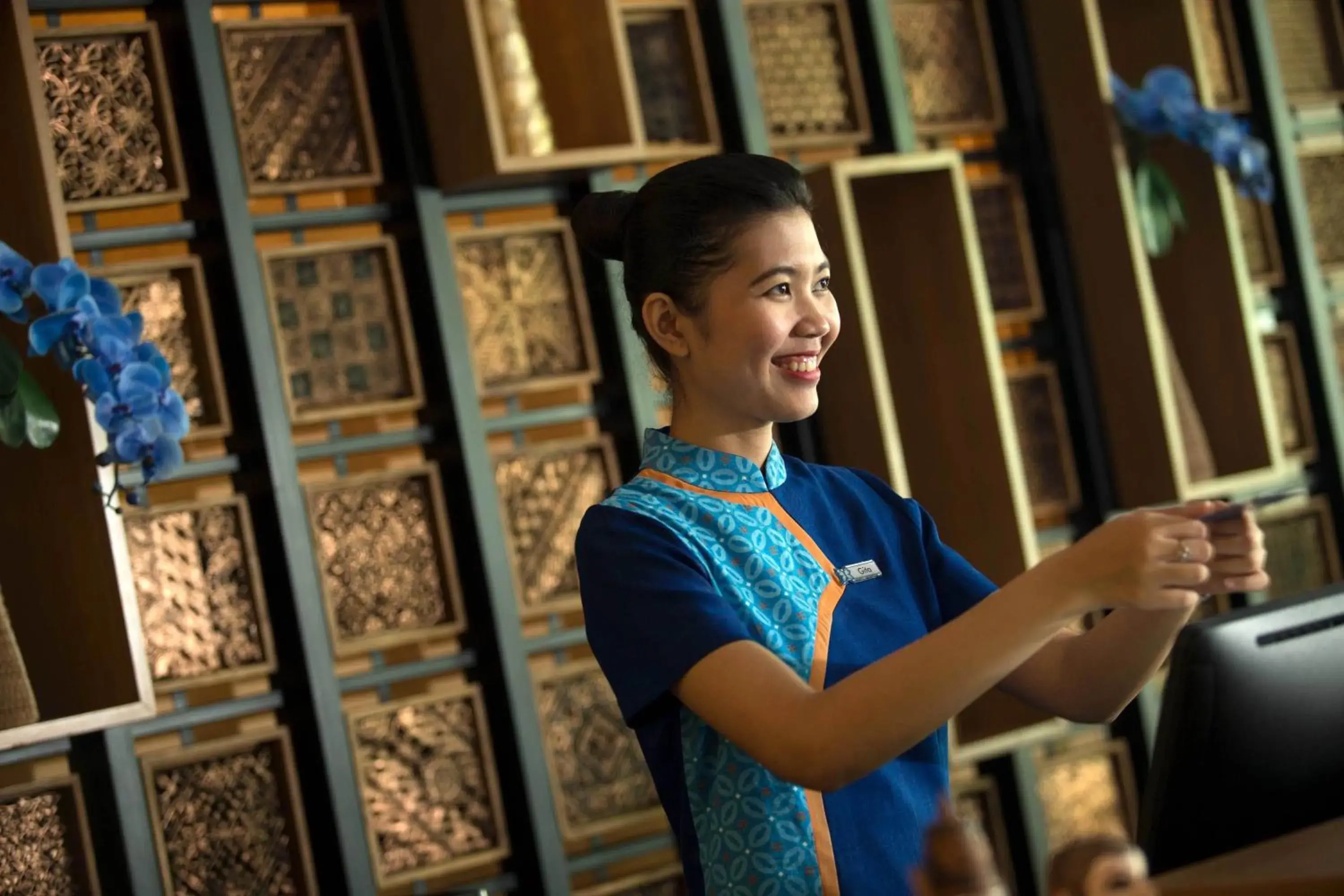 Lobby or reception in Batiqa Hotel Cirebon