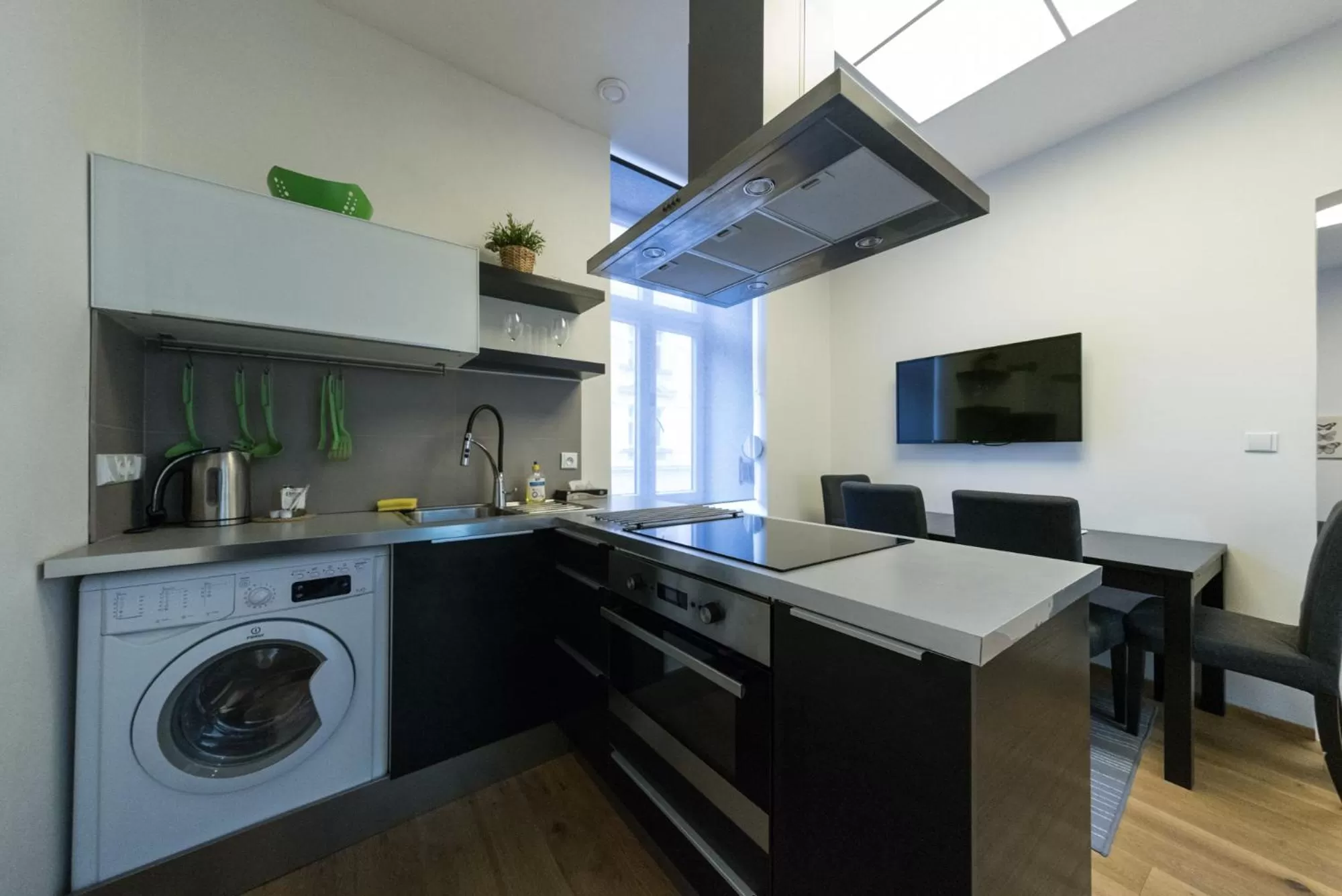 Kitchen or kitchenette in Hotel Plzeň