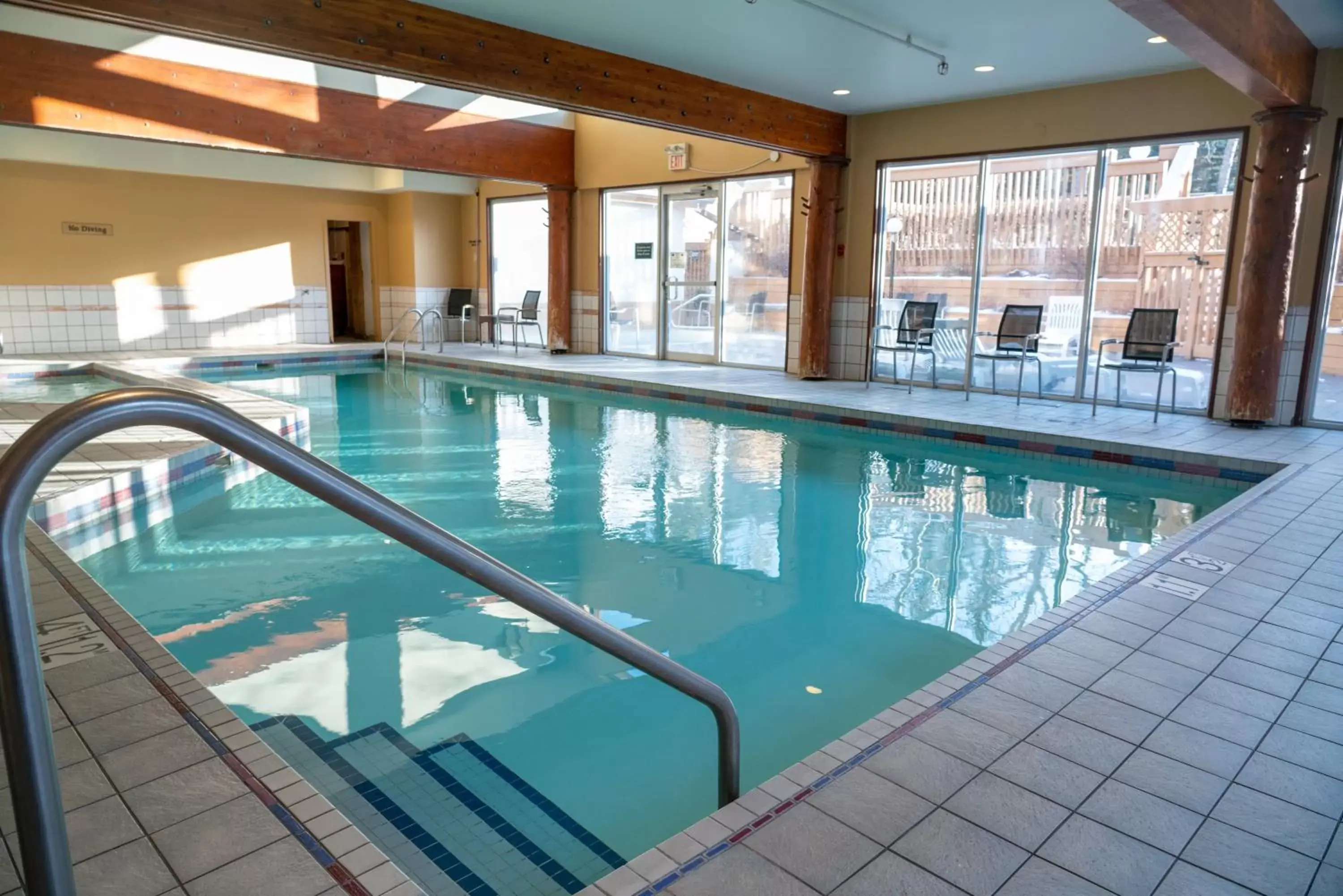 Swimming Pool in Banff Rocky Mountain Resort