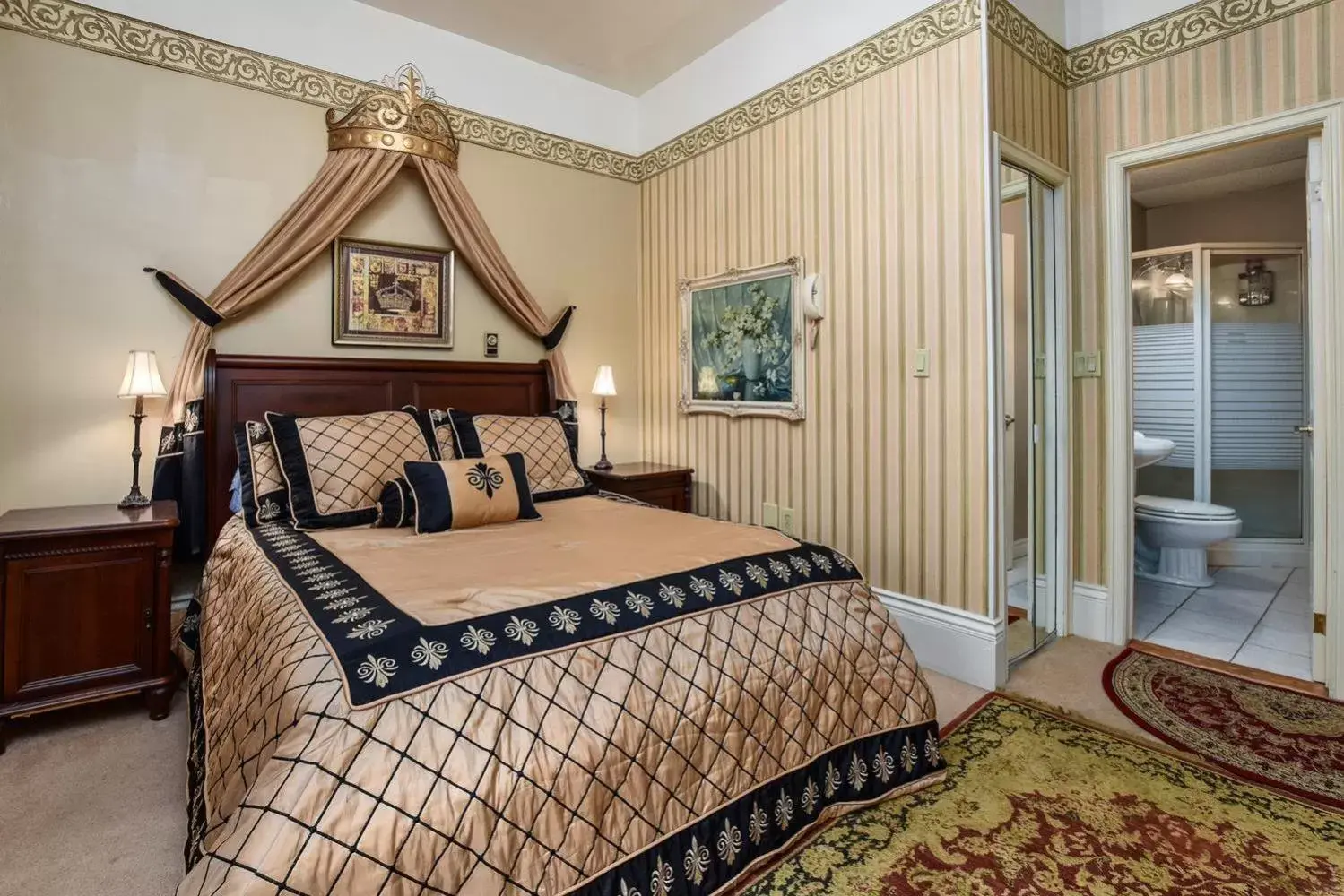Bed in The Noble Waterfront Apartment Suites