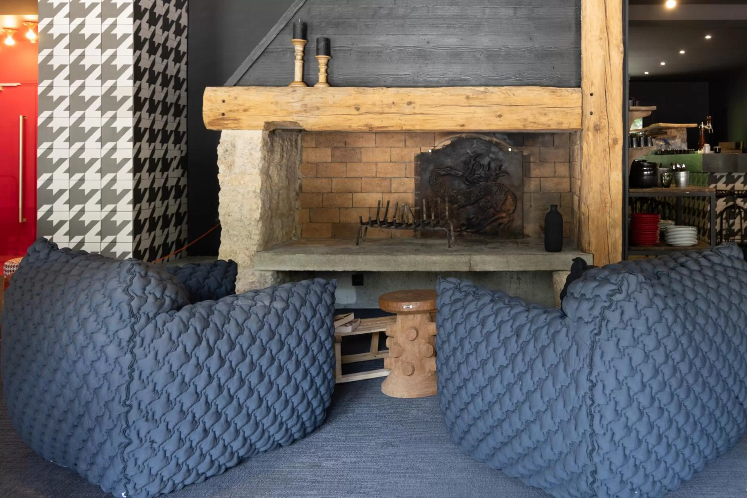 Lobby or reception in Hôtel Le Cristal Lodge - TERRESENS