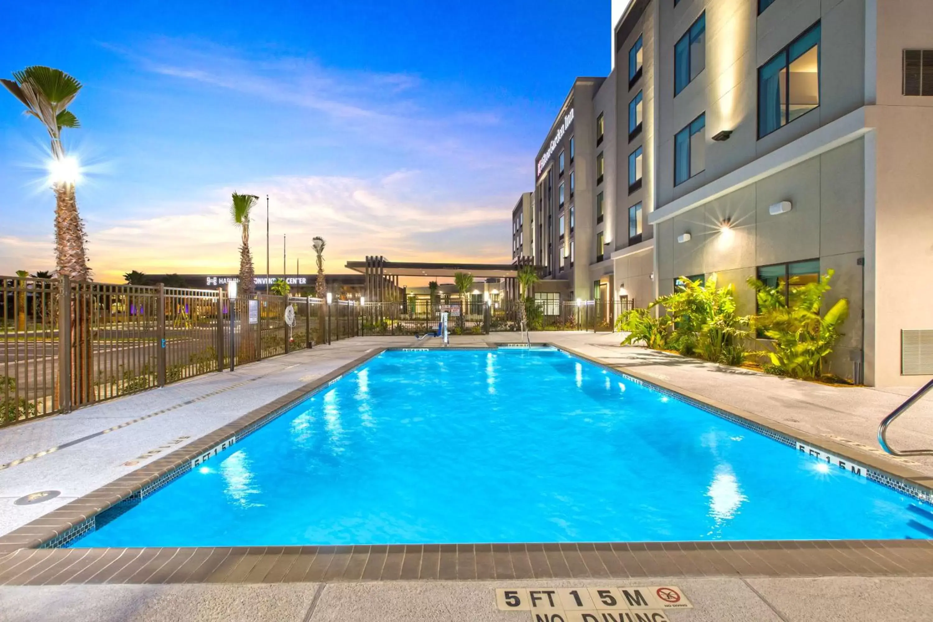 Pool view, Swimming Pool in Hilton Garden Inn Harlingen Convention Center, Tx