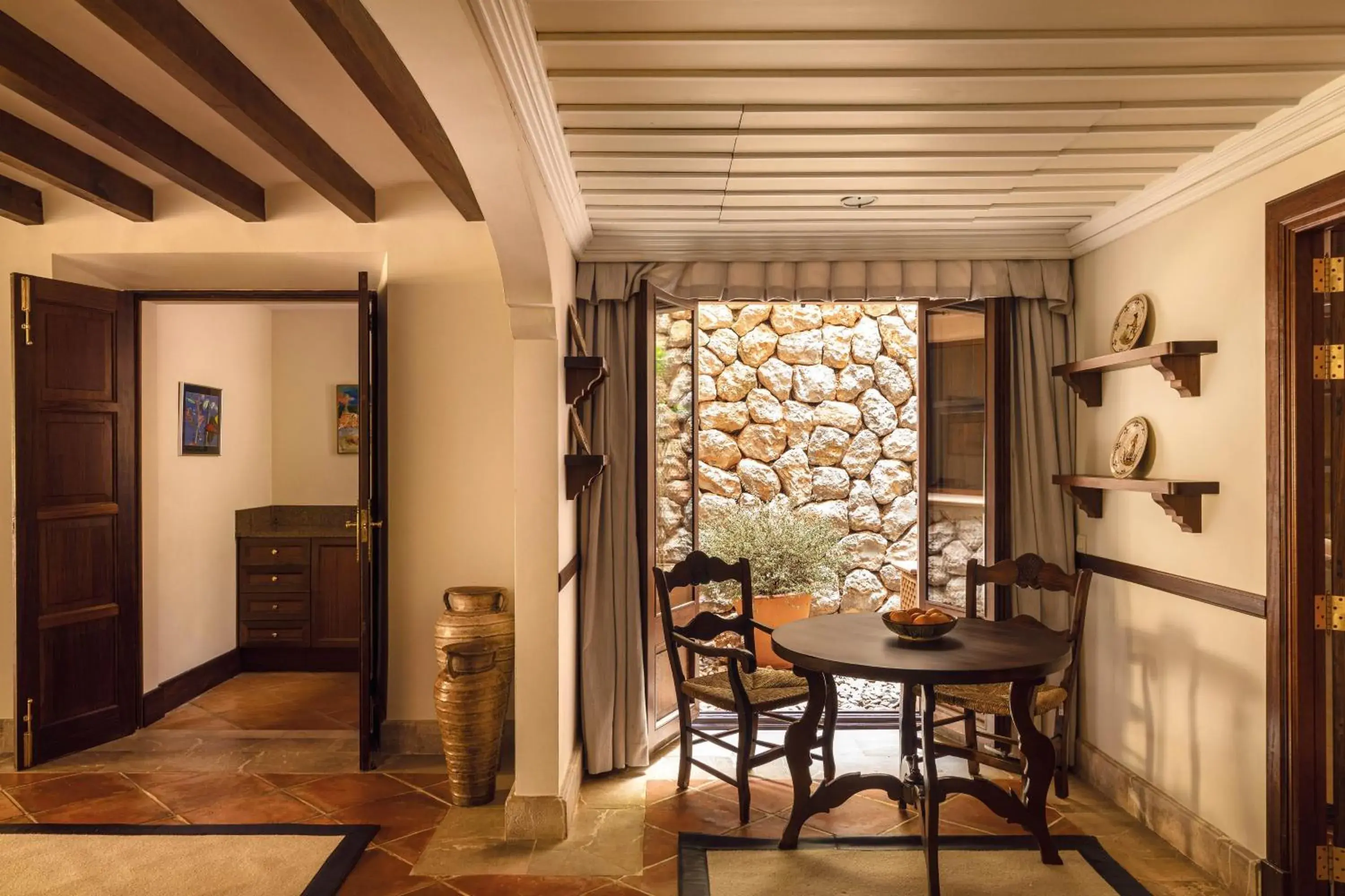 Living room, Dining Area in La Residencia, A Belmond Hotel, Mallorca