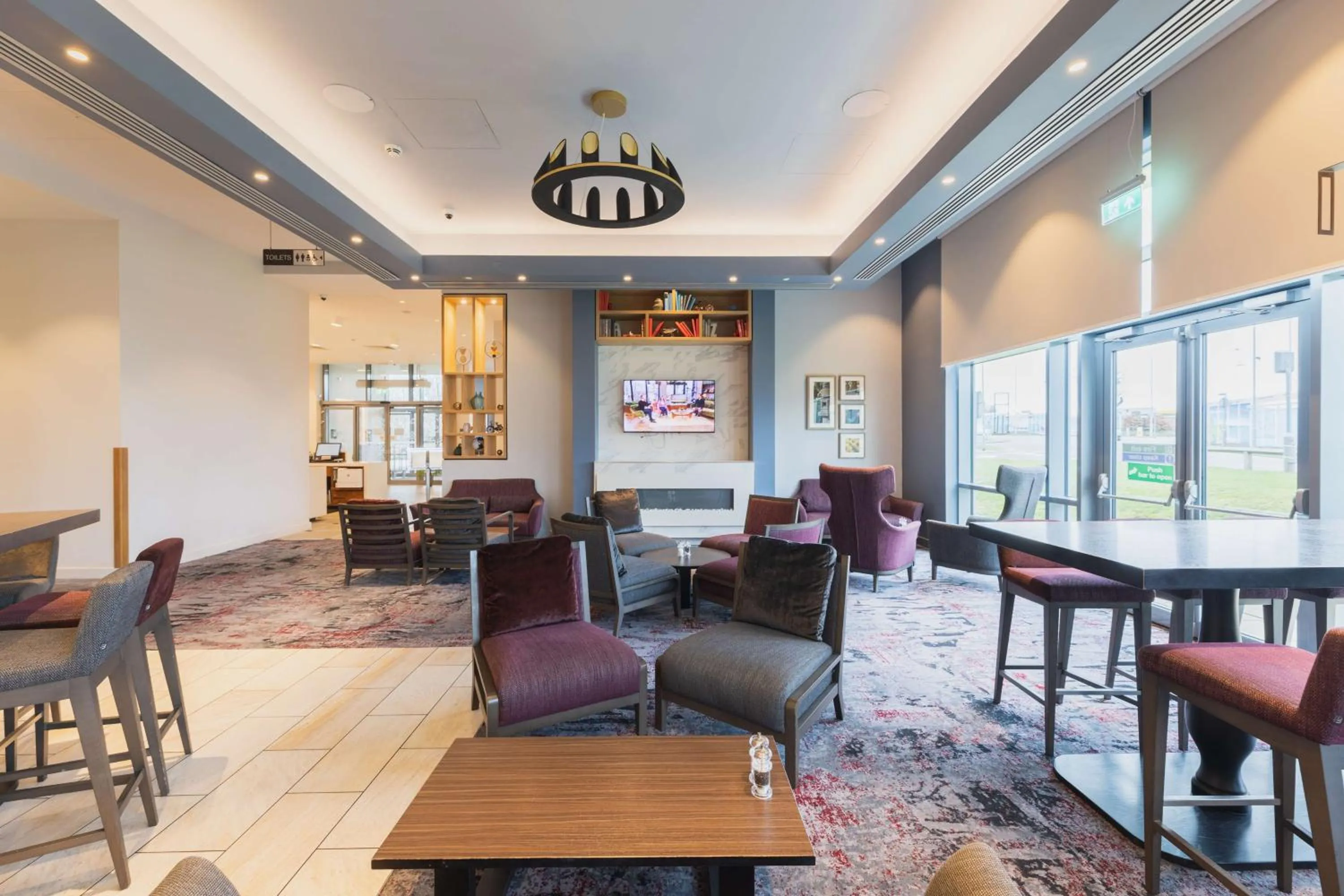 Lobby or reception in Hilton Garden Inn Birmingham Airport Uk