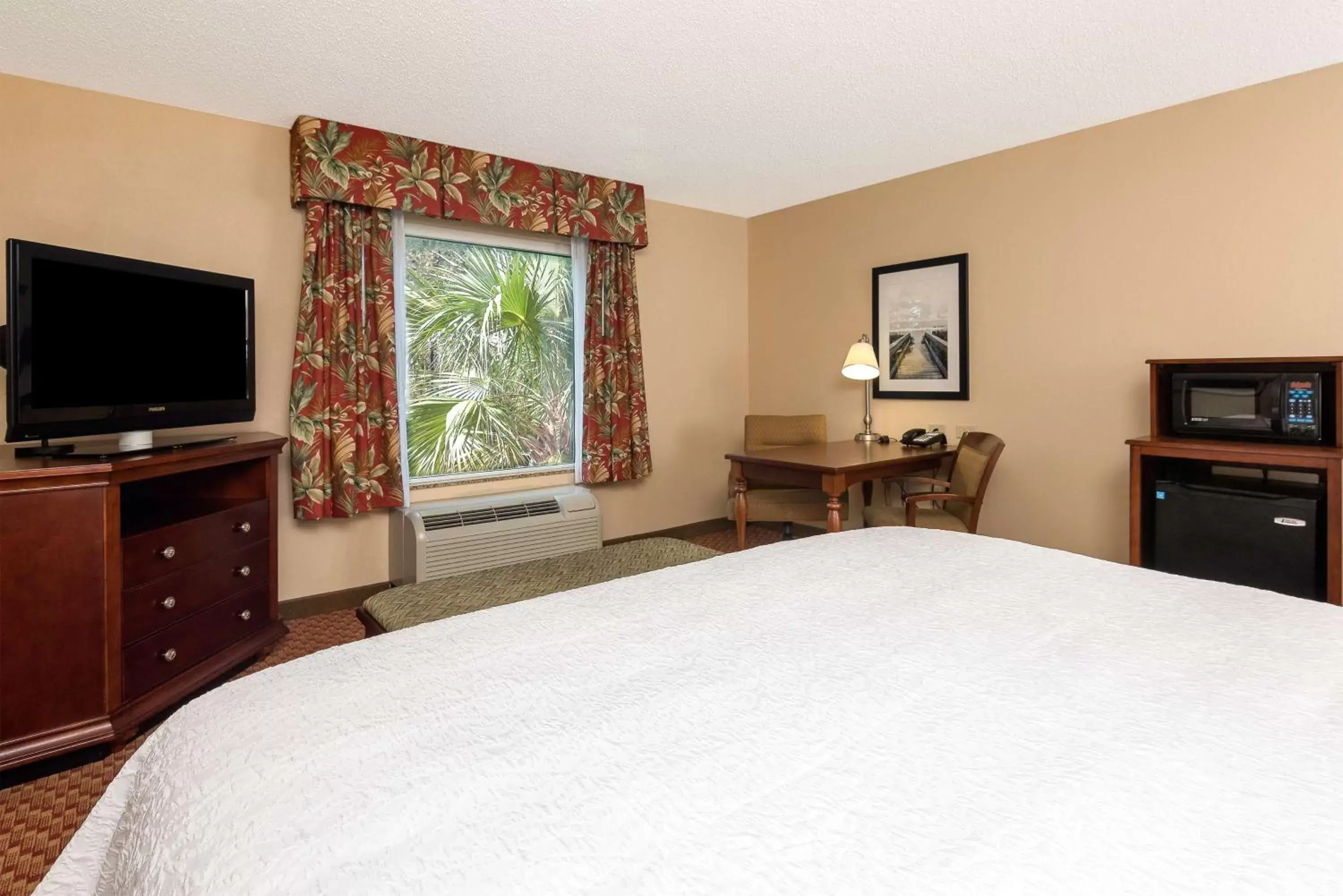 Bed, TV/Entertainment Center in Hampton Inn By Hilton & Suites Florence-North/I-95