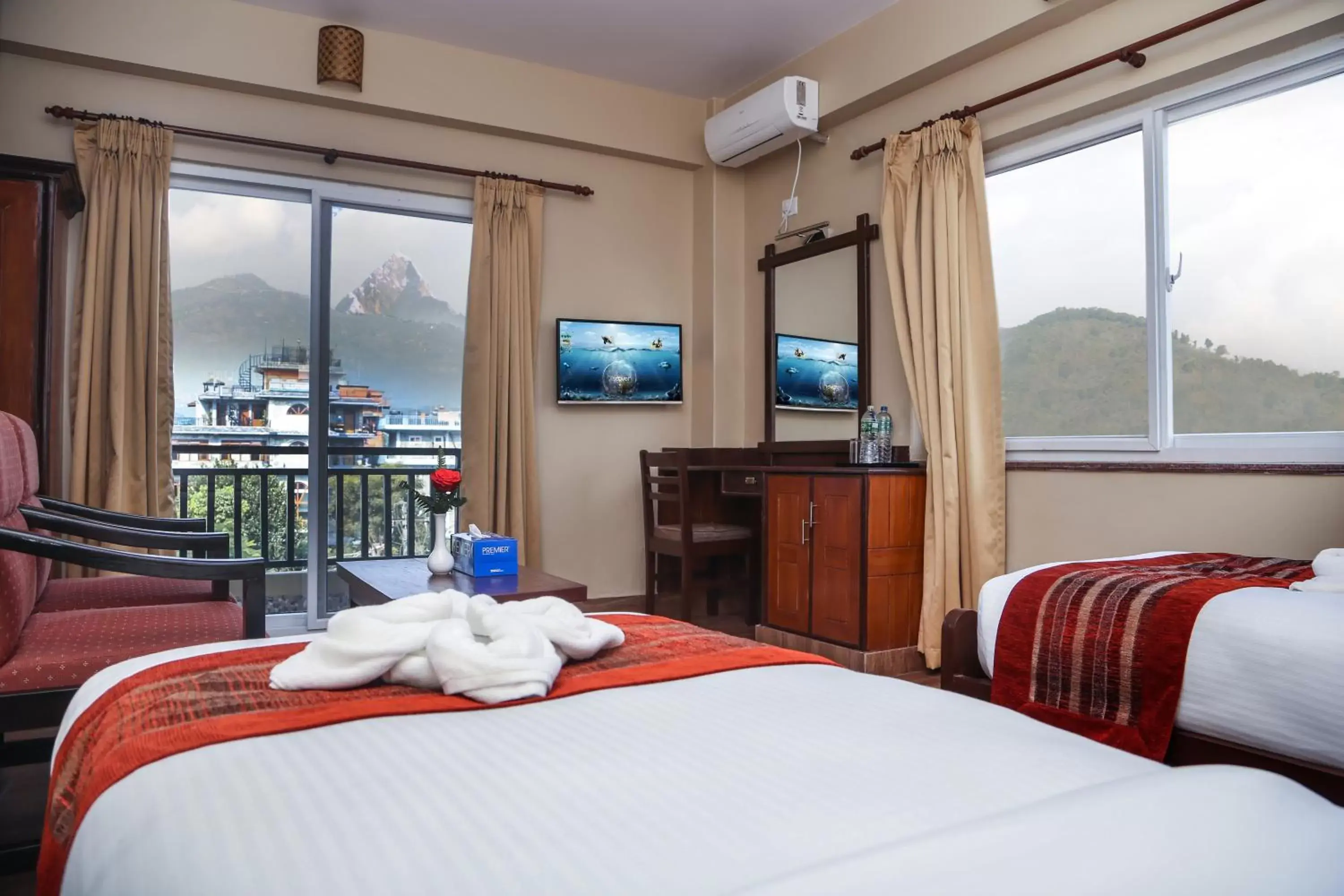 Bedroom in Pokhara Choice Inn