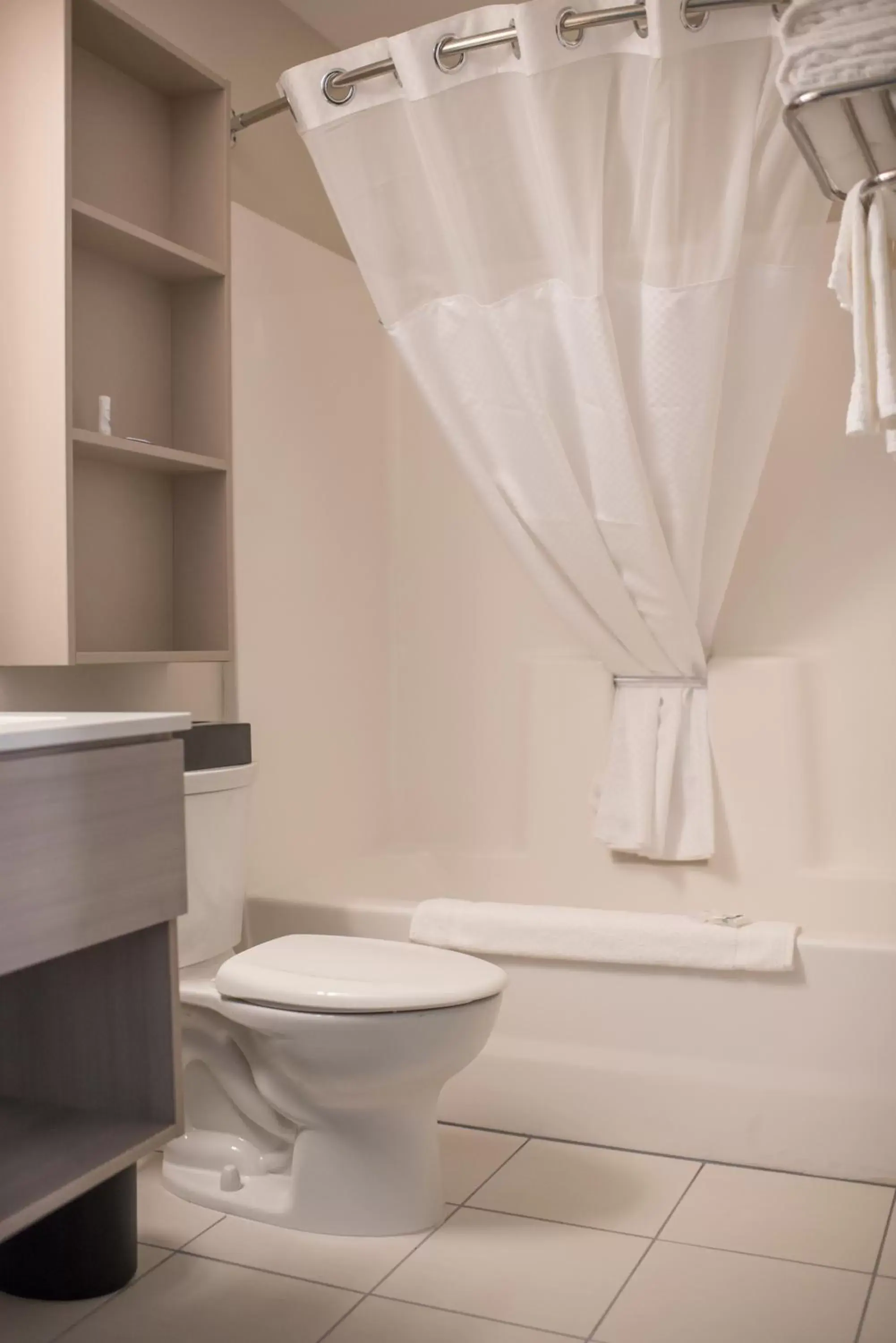 Bathroom in Microtel Inn & Suites by Wyndham West Fargo Near Medical Center