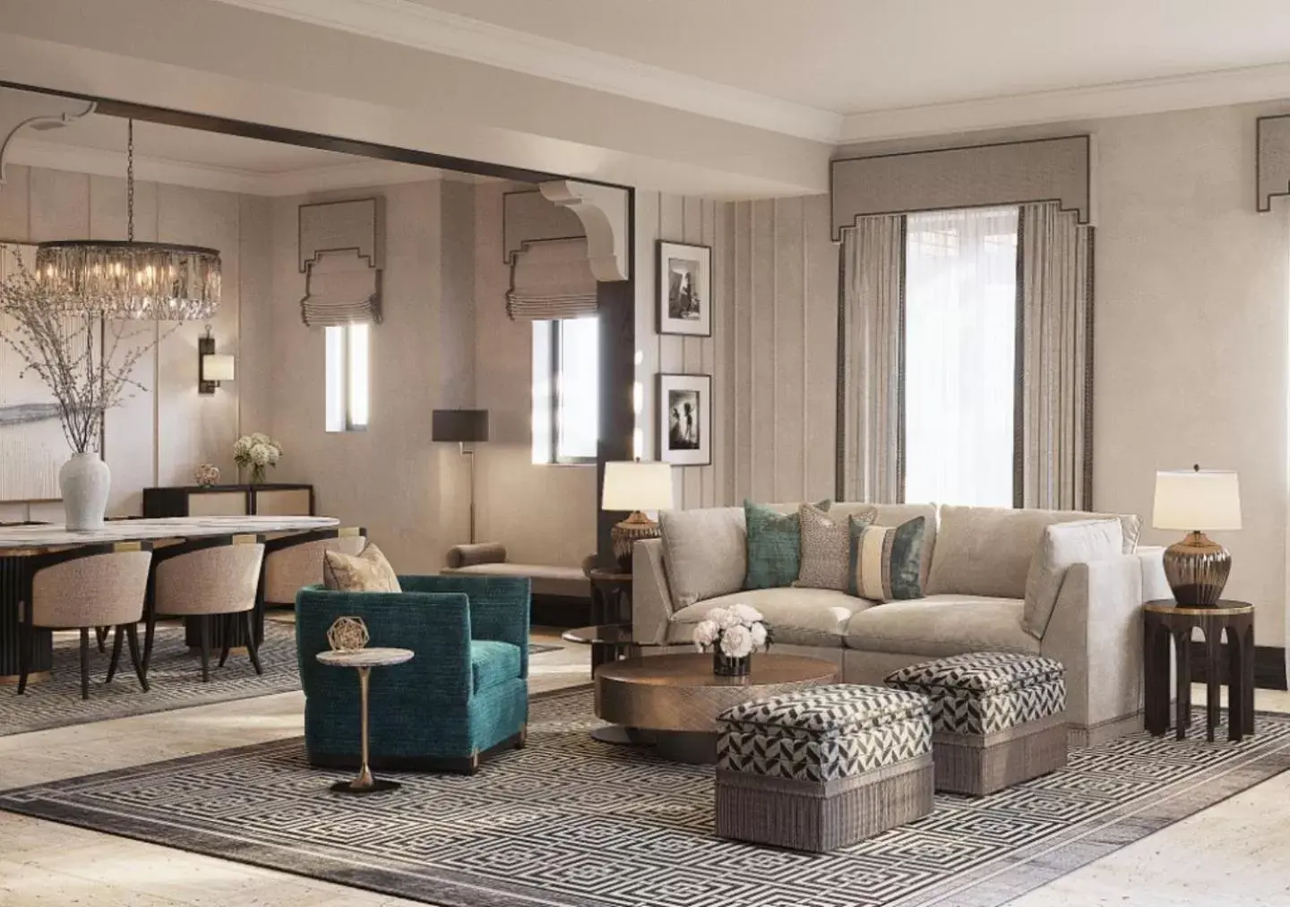 Living room, Seating Area in Jumeirah Dar Al Masyaf