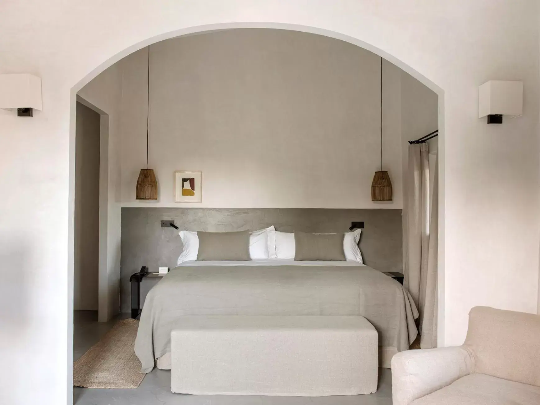 Bed in Finca Serena Mallorca, Small Luxury Hotels