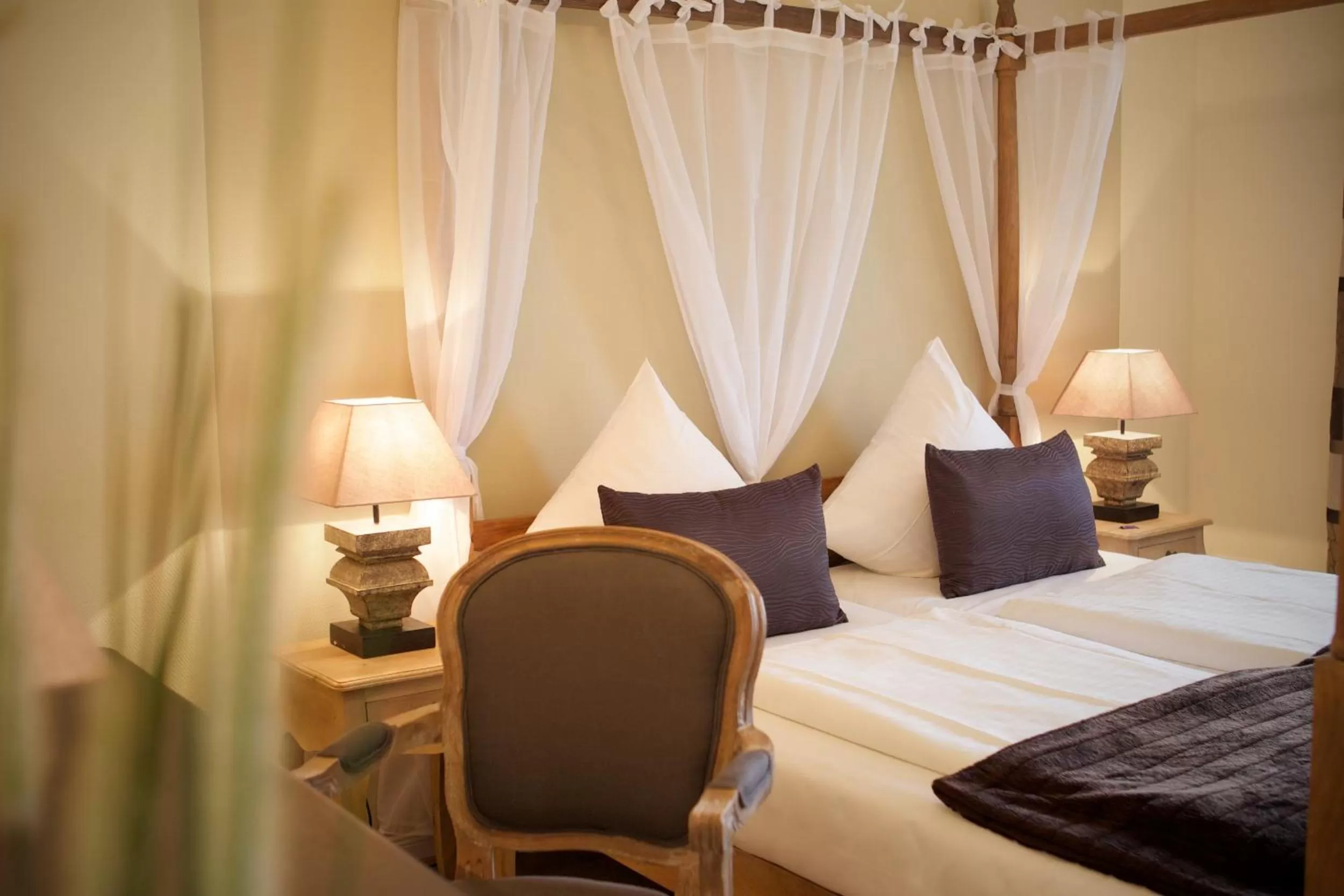 Bed in Das Frühstückshotel Sankt Peter-Ording