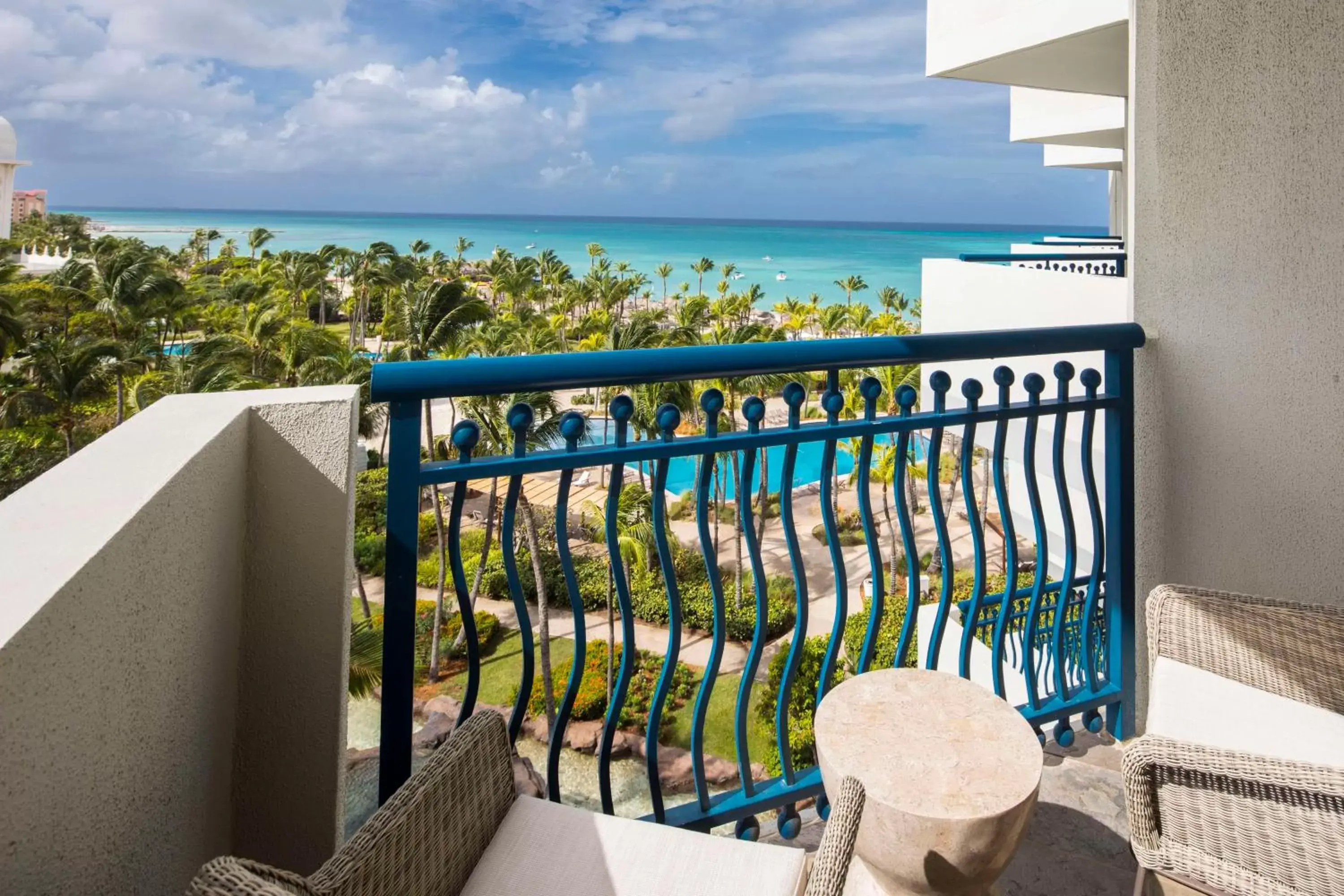 View (from property/room), Balcony/Terrace in Hilton Aruba Caribbean Resort & Casino