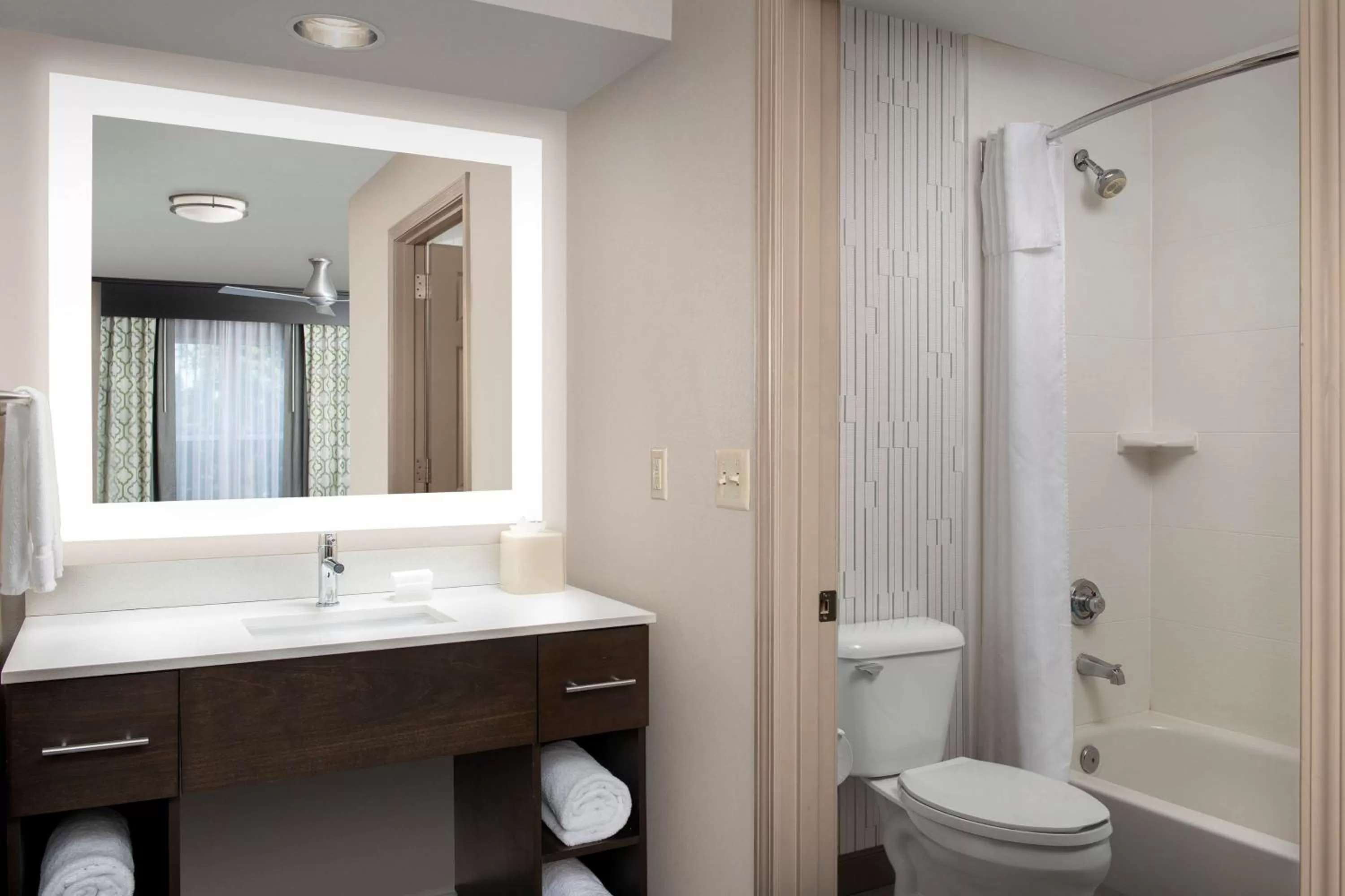 Bathroom in Homewood Suites Hillsboro Beaverton