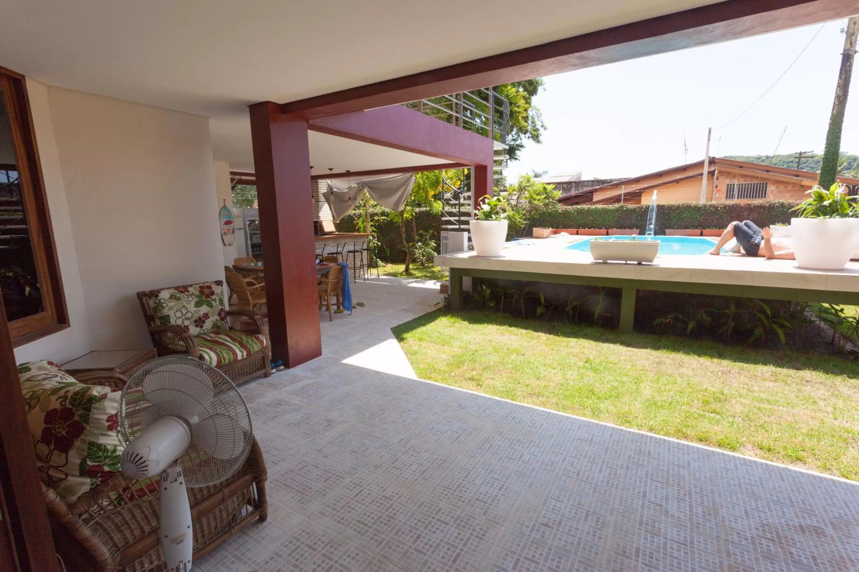 Seating area in Ubatuba Ecologic Pousada