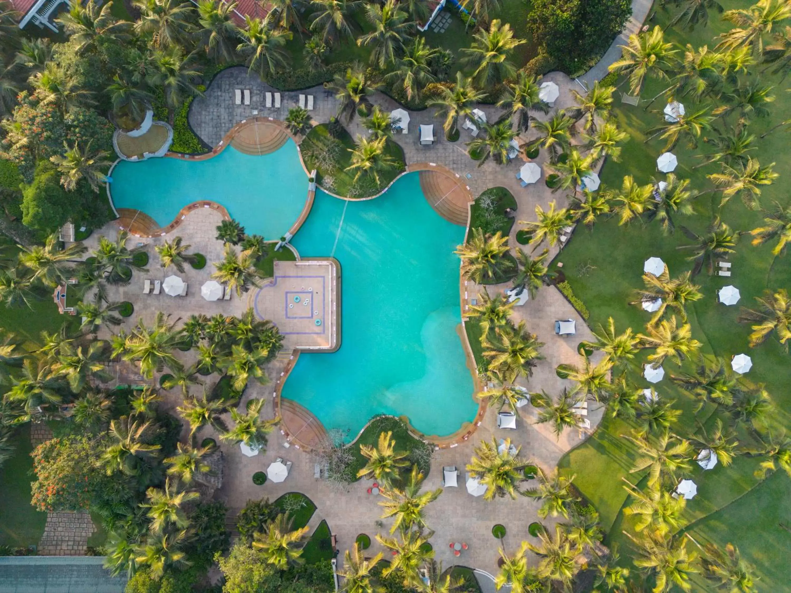 Swimming pool, Bird's-eye View in Taj Exotica Resort & Spa, Goa
