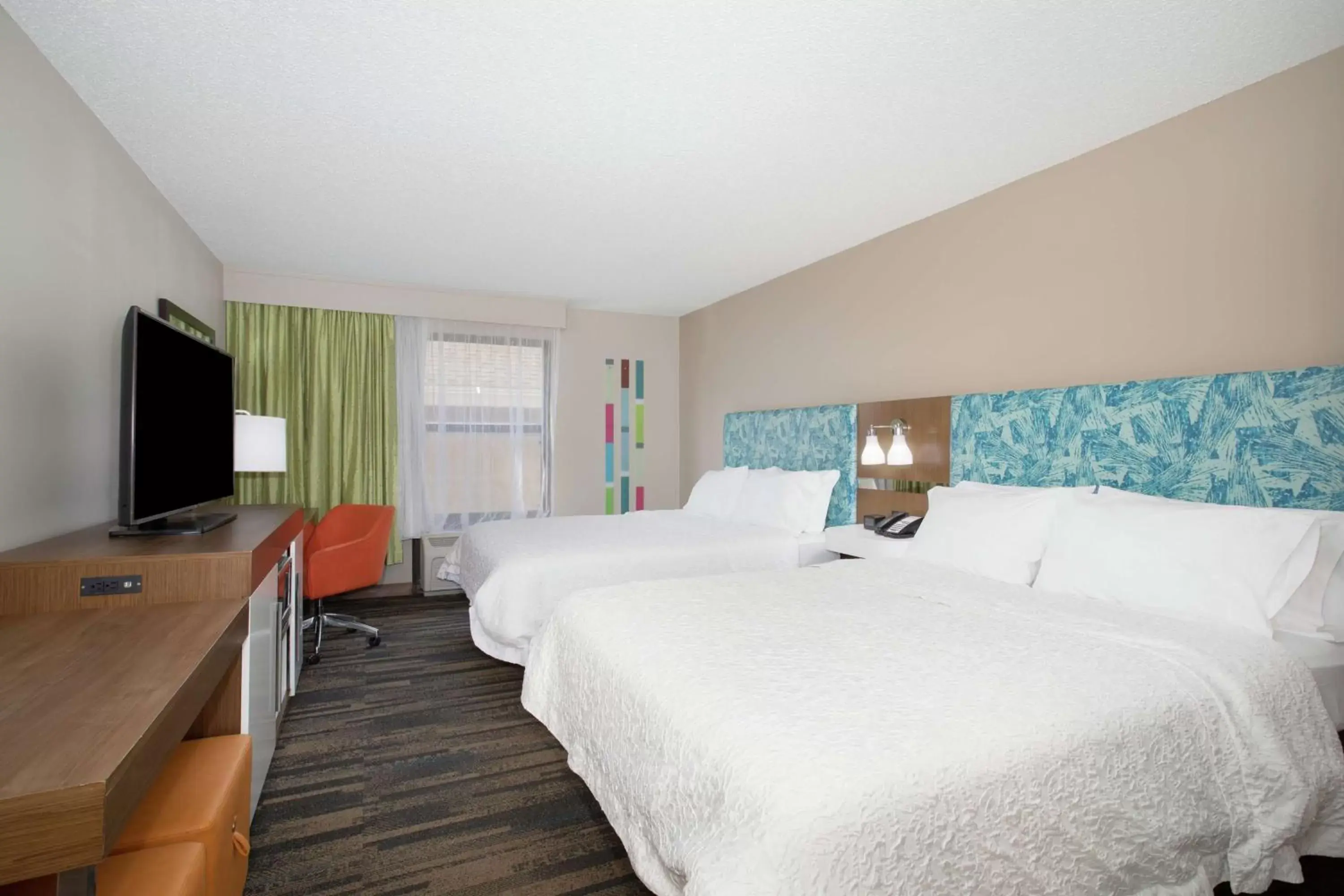 Double Room with Two Double Beds - Non-Smoking in Hampton Inn & Suites Kansas City-Merriam Double Room with Two Double Beds - Non-Smoking in Hampton Inn & Suites Kansas City-Merriam