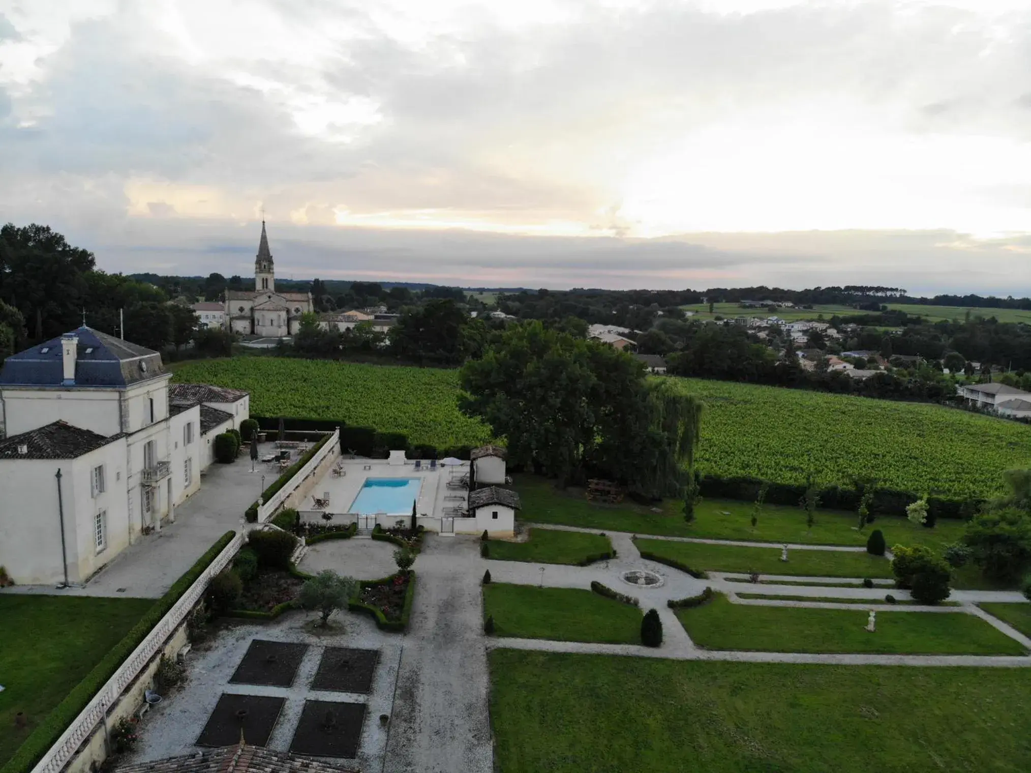 Nearby landmark, Pool View in Chateau De Lantic