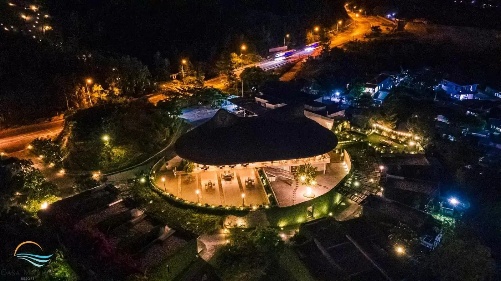 Night, Bird's-eye View in Casa Marina Resort