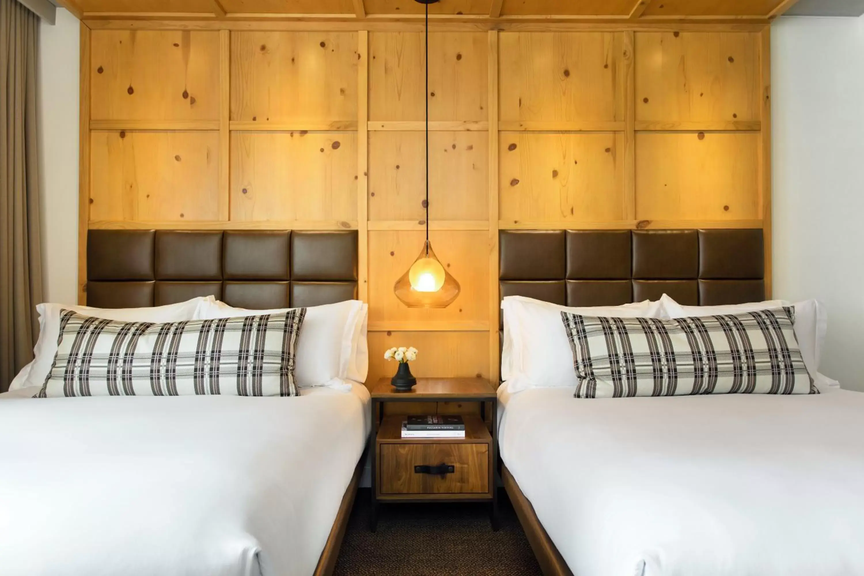 Queen Room with Two Queen Beds and Mobility Accessible Roll-In Shower in Limelight Hotel Denver Queen Room with Two Queen Beds and Mobility Accessible Roll-In Shower in Limelight Hotel Denver