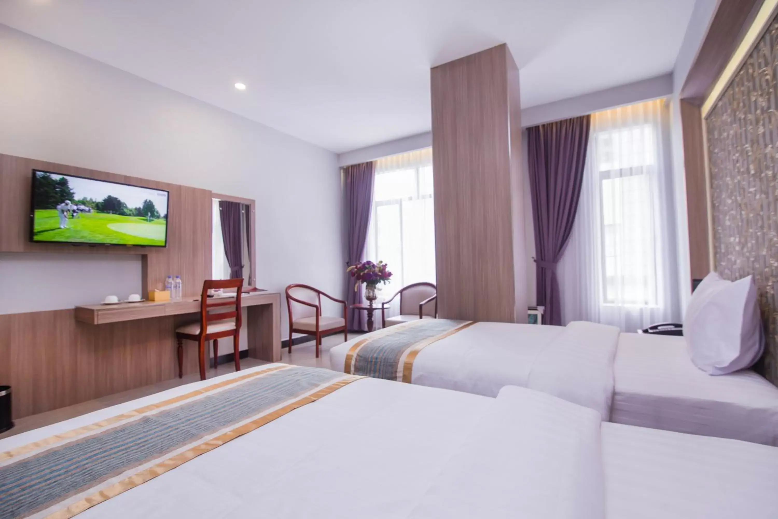 TV and multimedia, Bed in New York Hotel
