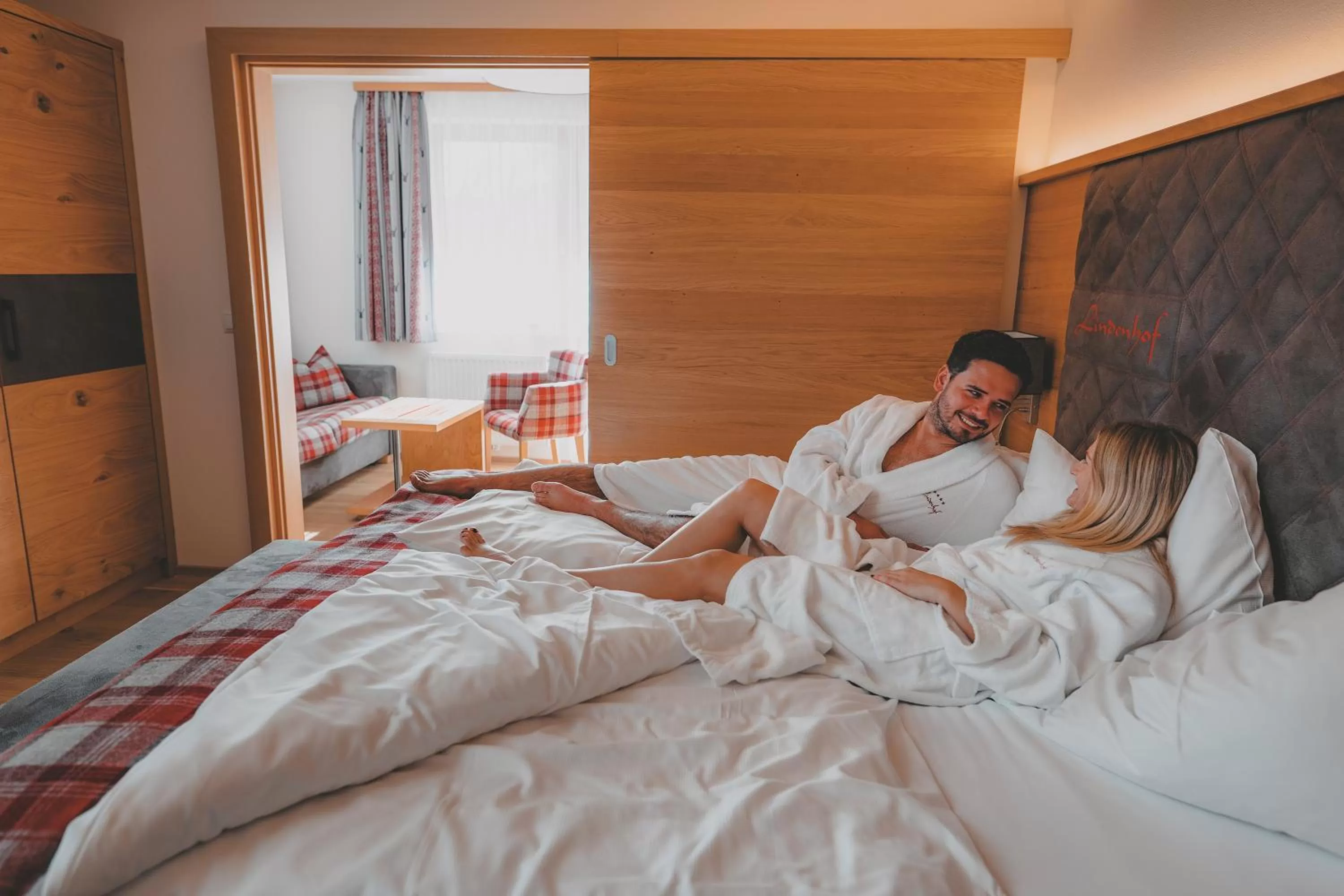 Bedroom, Bed in Hotel Lindenhof