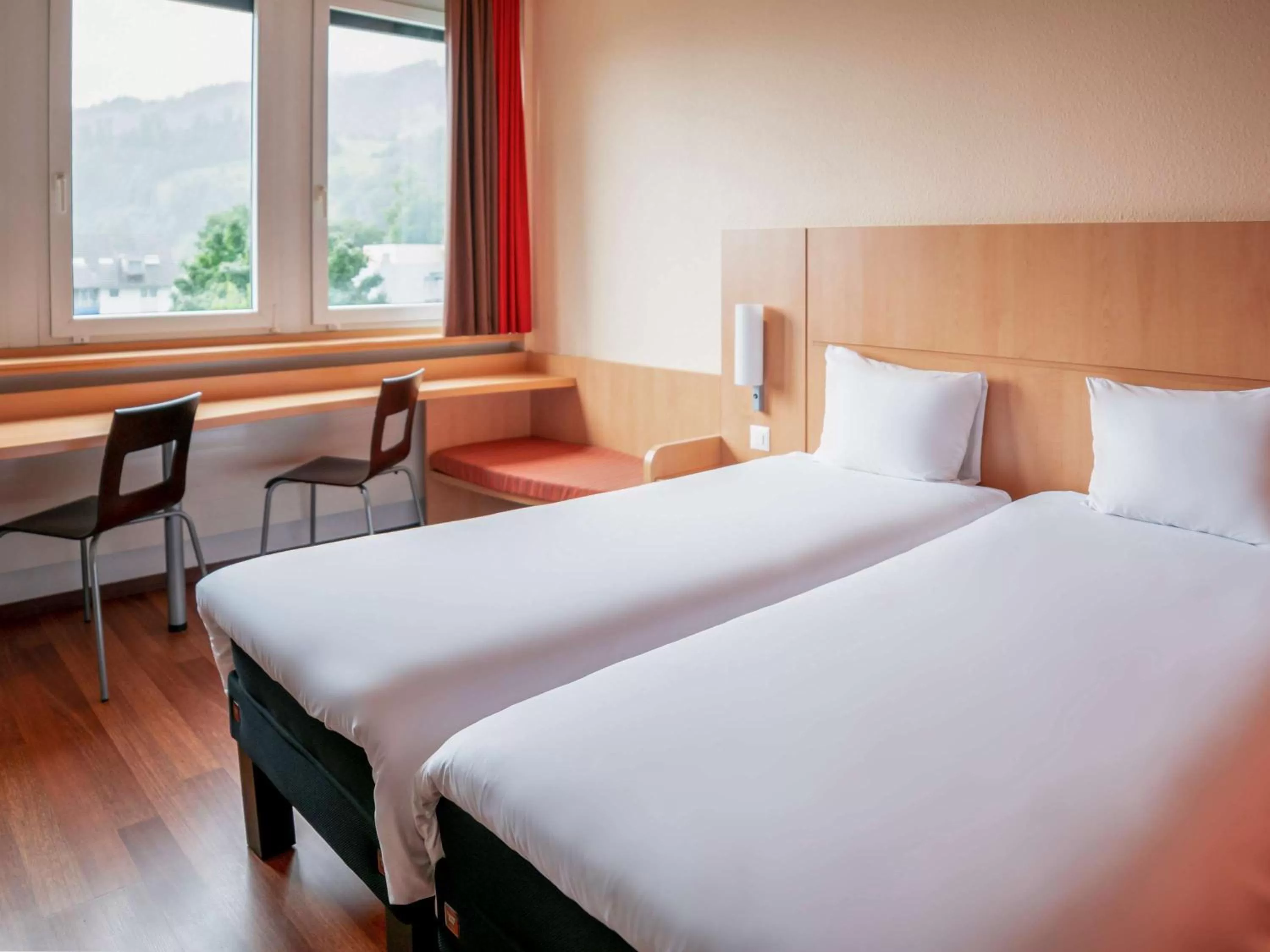 Standard Twin Room with Mountain View in ibis Luzern Kriens