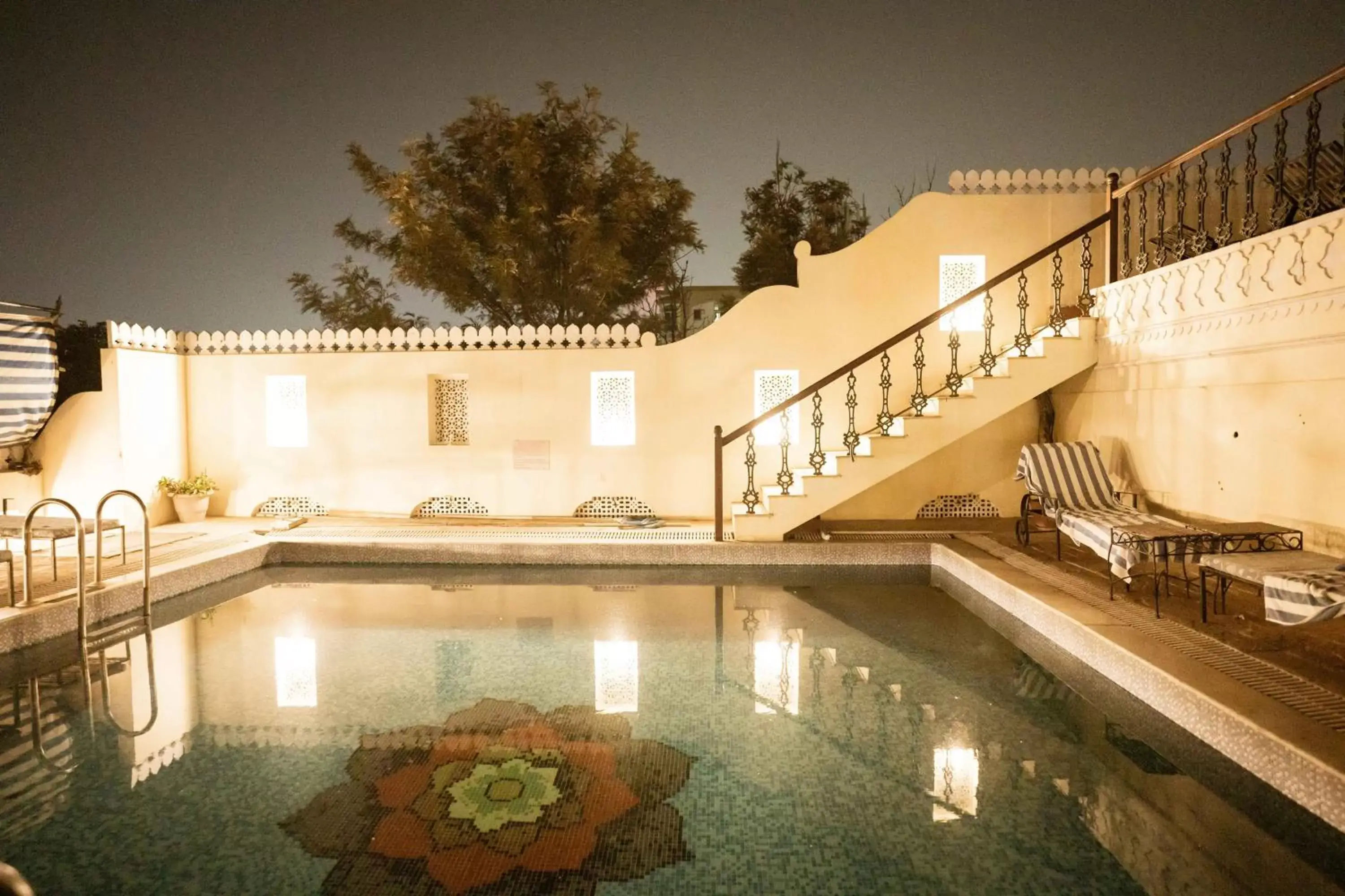 Night, Property Building in Khandela Haveli - a Boutique Heritage Hotel