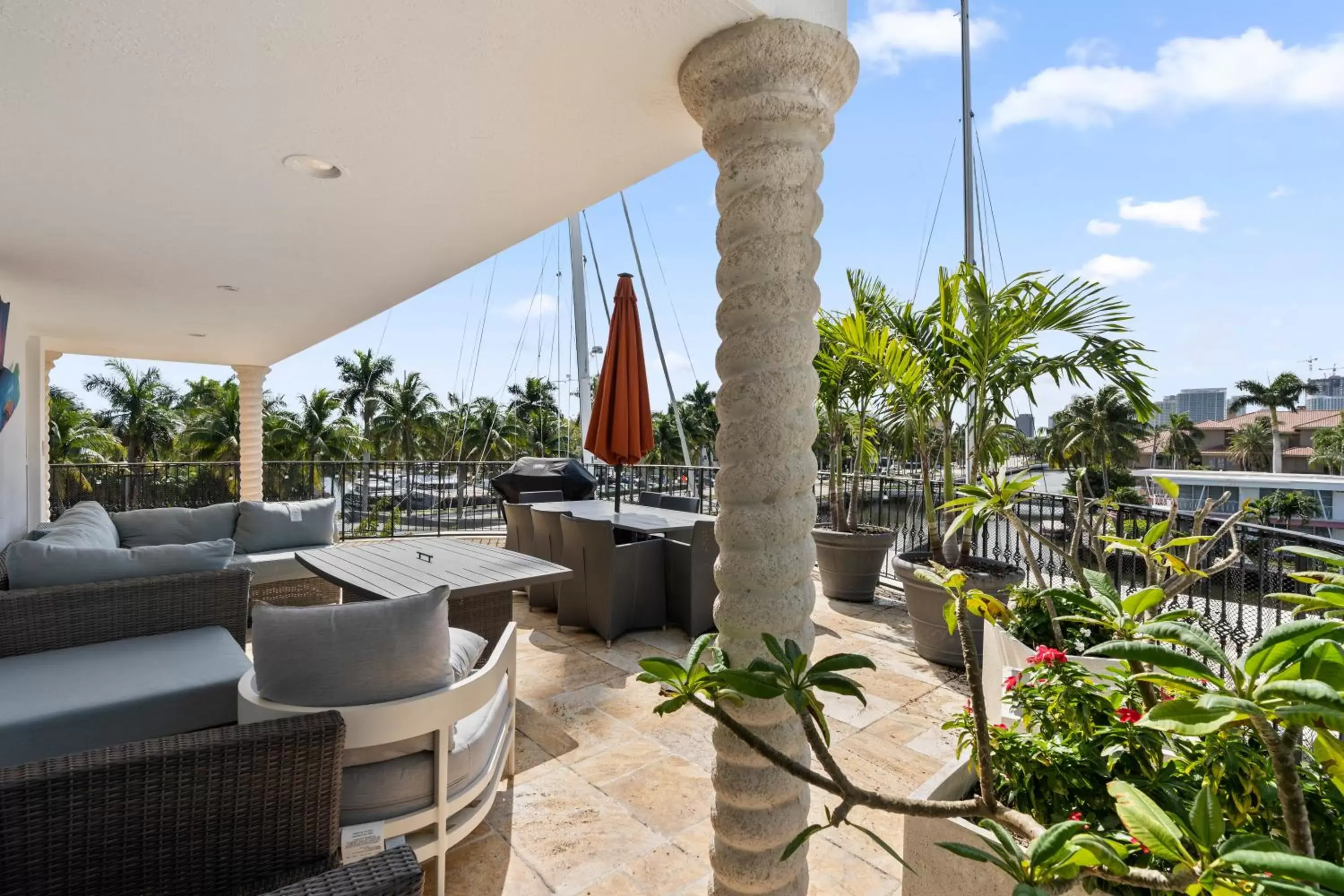 Balcony/Terrace in Isle of Venice Residence and Marina