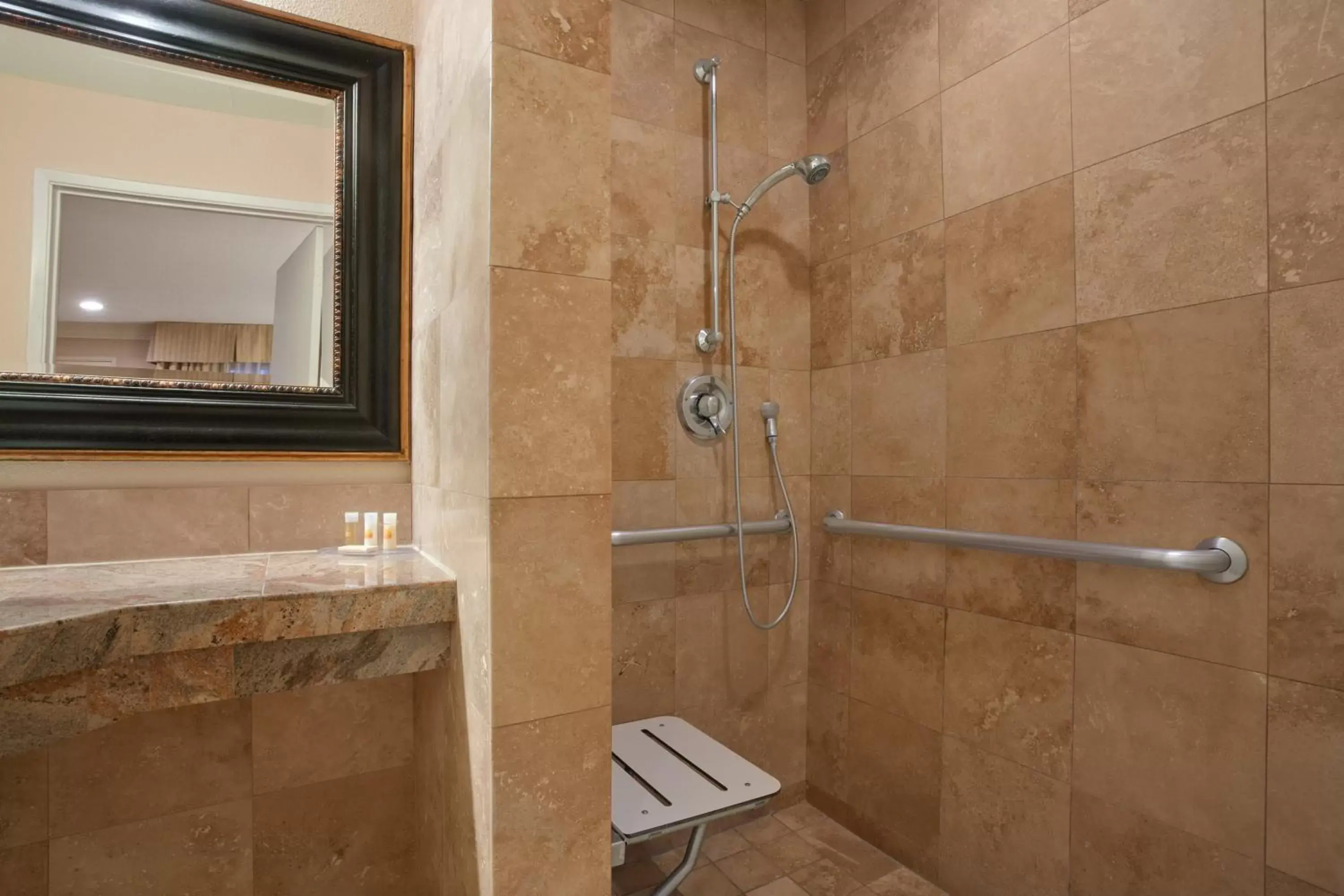 Shower, Bathroom in Days Inn by Wyndham San Diego Hotel Circle