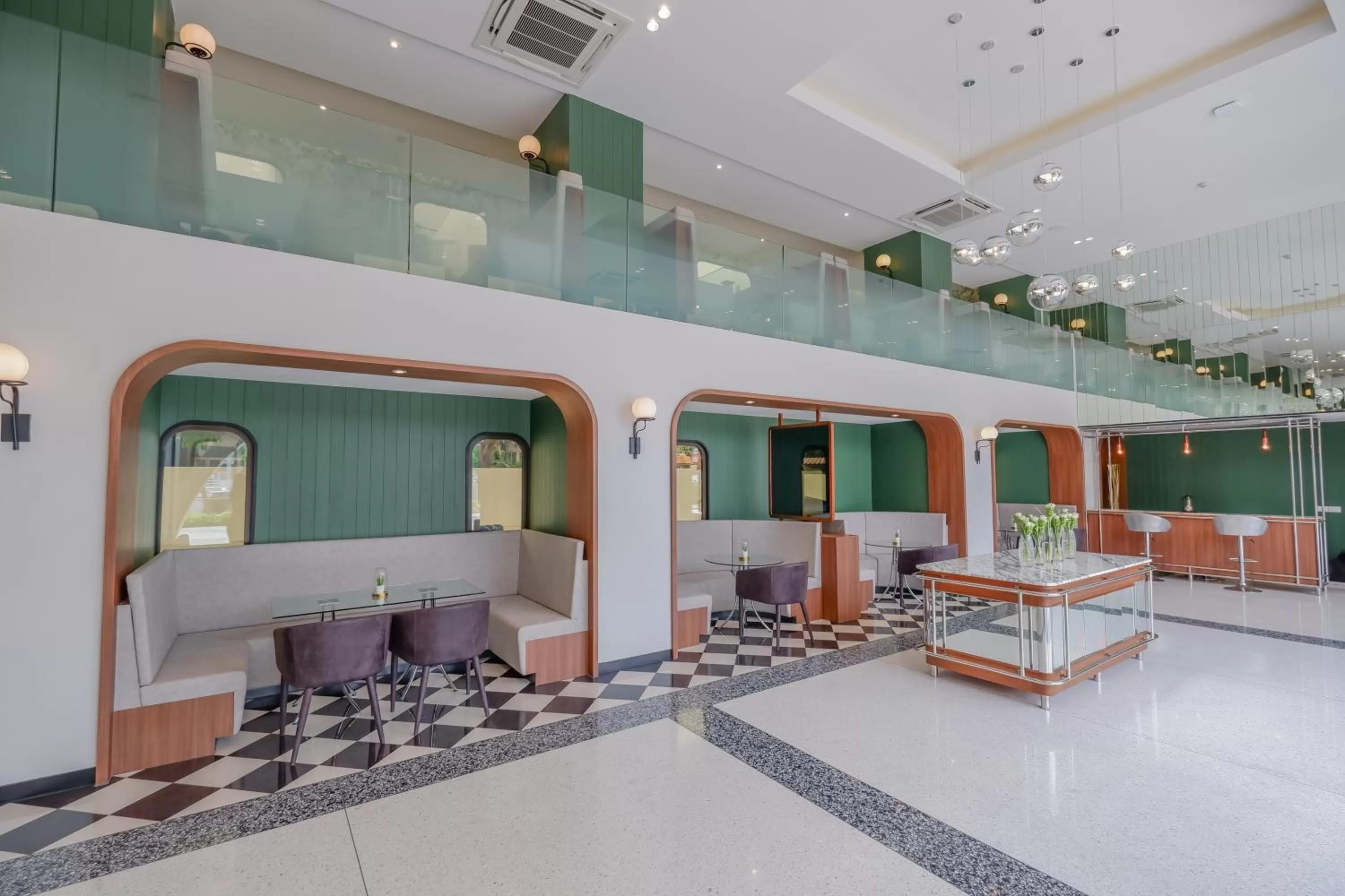 Lobby or reception in Justice Hotel