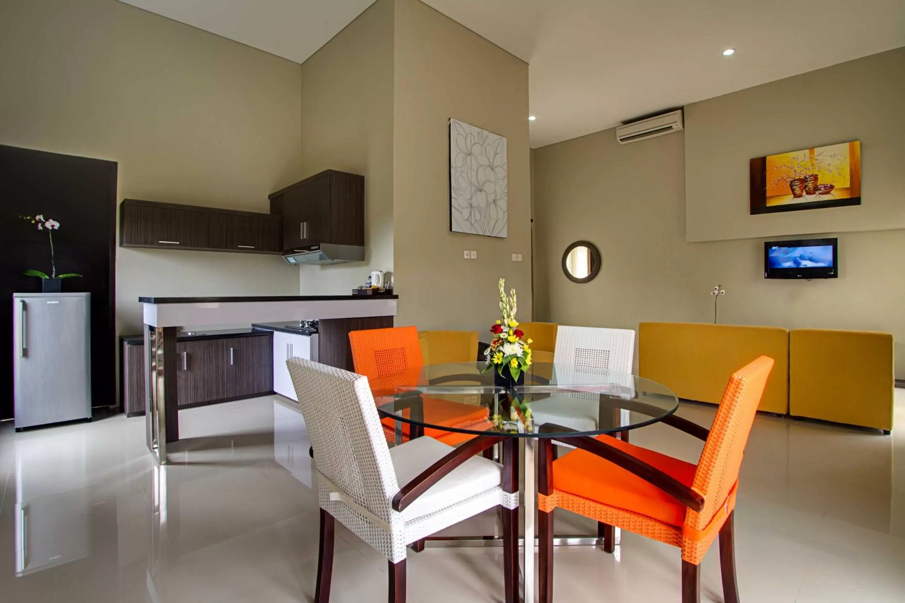 Dining area in ABISHA Resort Jimbaran