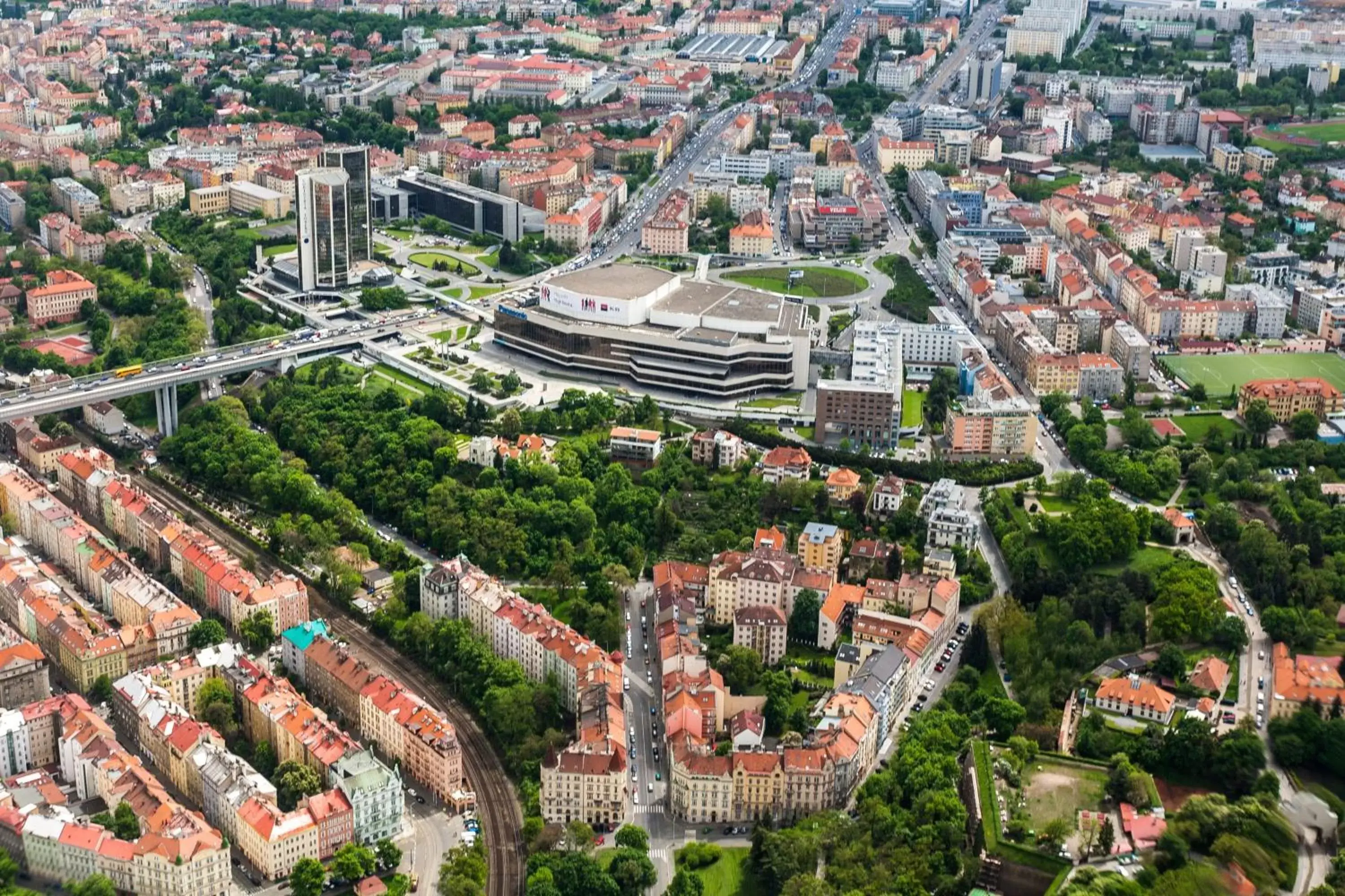 Property building, Bird's-eye View in Holiday Inn Prague, an IHG Hotel