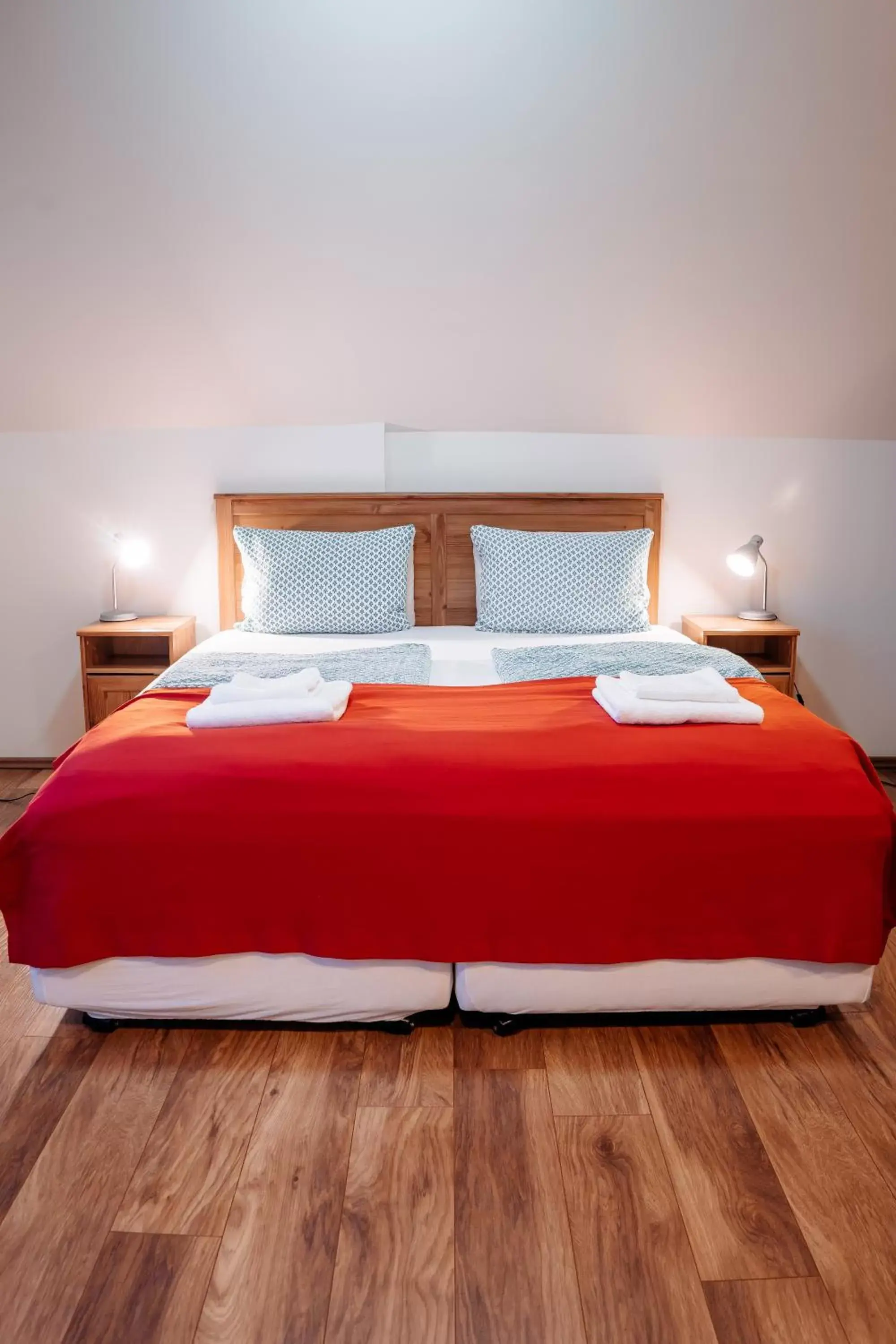 Bed in Hotel Laxnes Bed in Hotel Laxnes