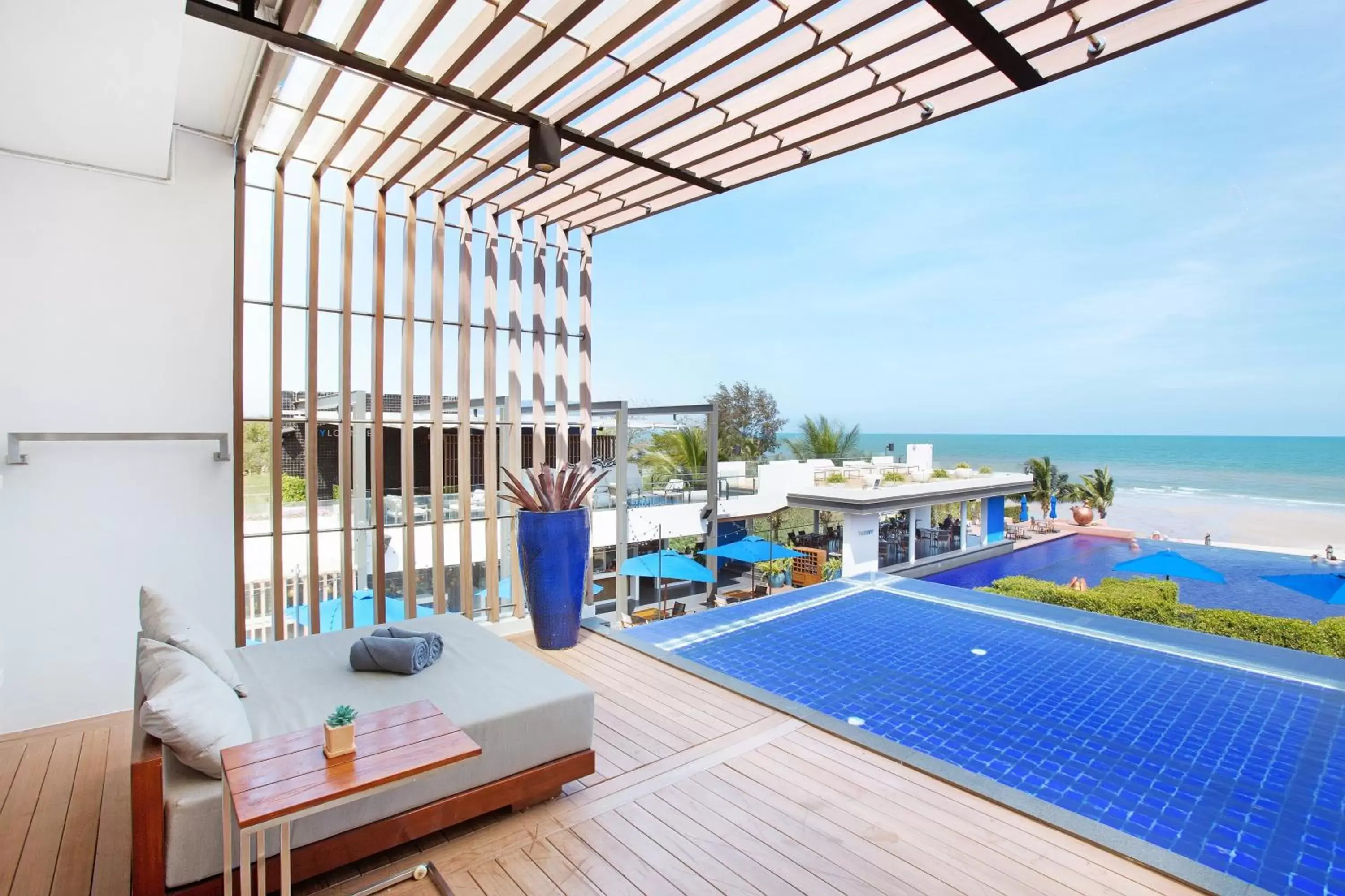 Pool view in Ace of Hua Hin Resort - SHA PLUS Pool view in Ace of Hua Hin Resort - SHA PLUS
