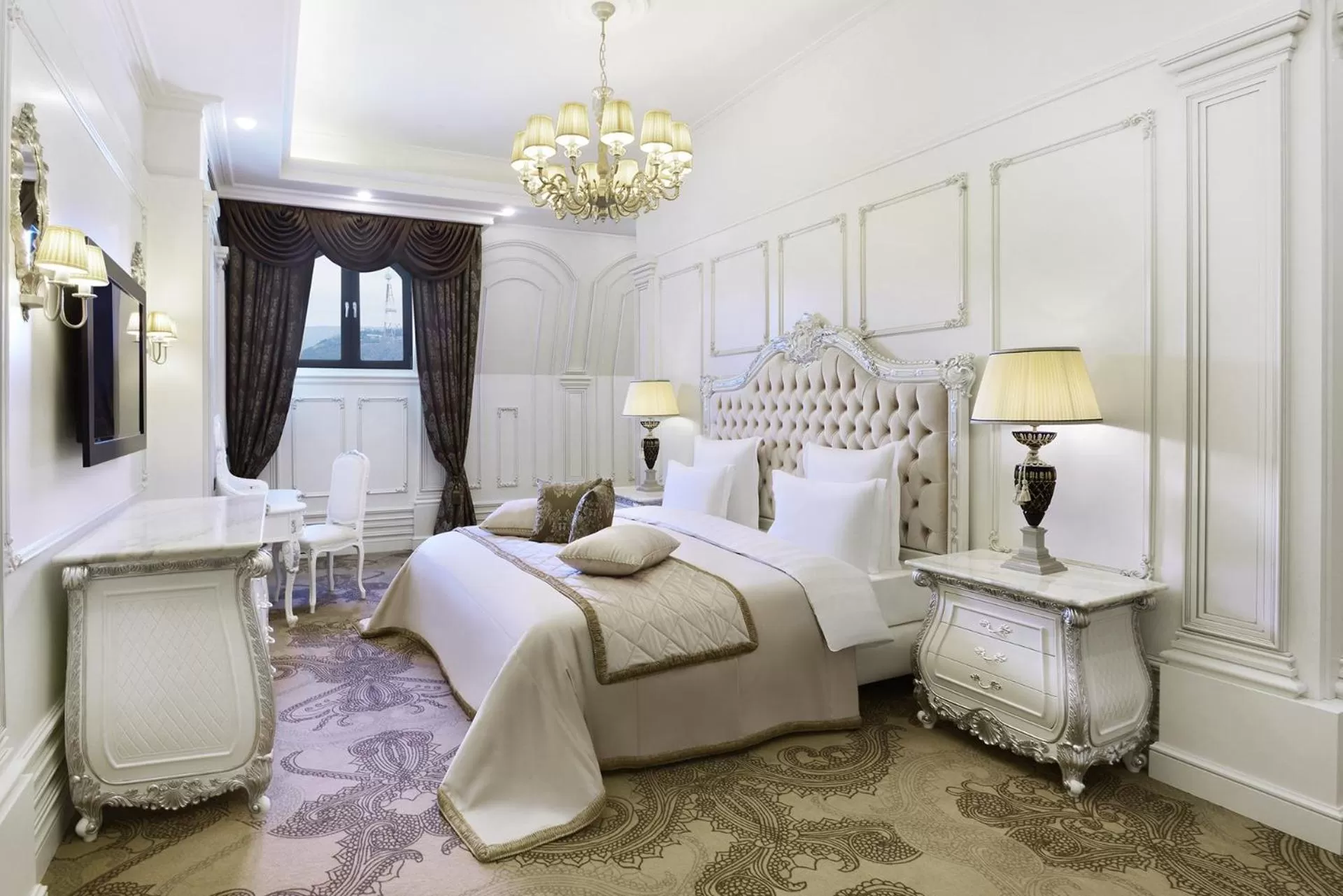 Bed in Ambassadori Tbilisi Hotel