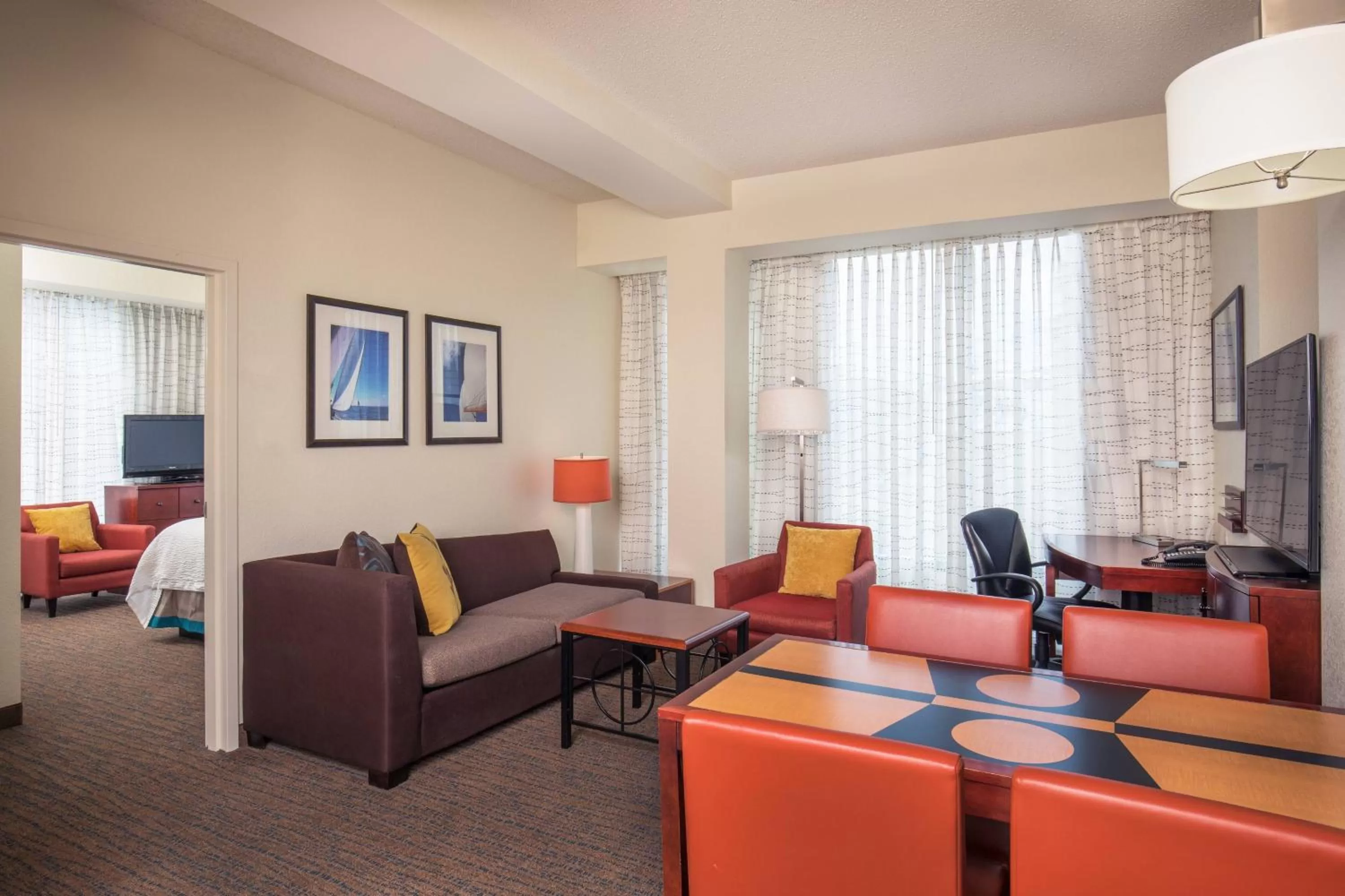 Living room in Residence Inn by Marriott Portland Downtown Waterfront