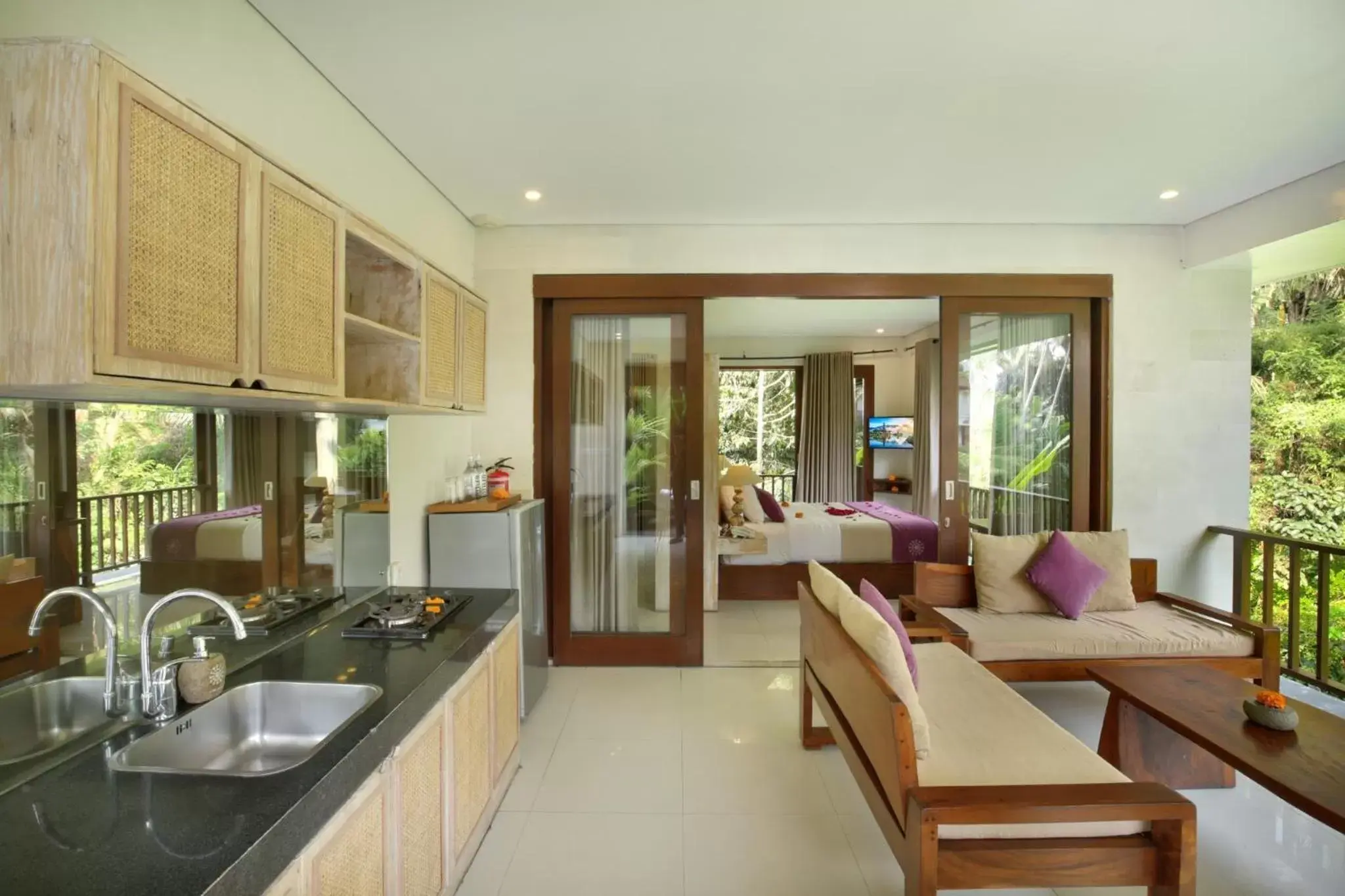 kitchen, Kitchen/Kitchenette in Dedary Resort Ubud by Ini Vie Hospitality