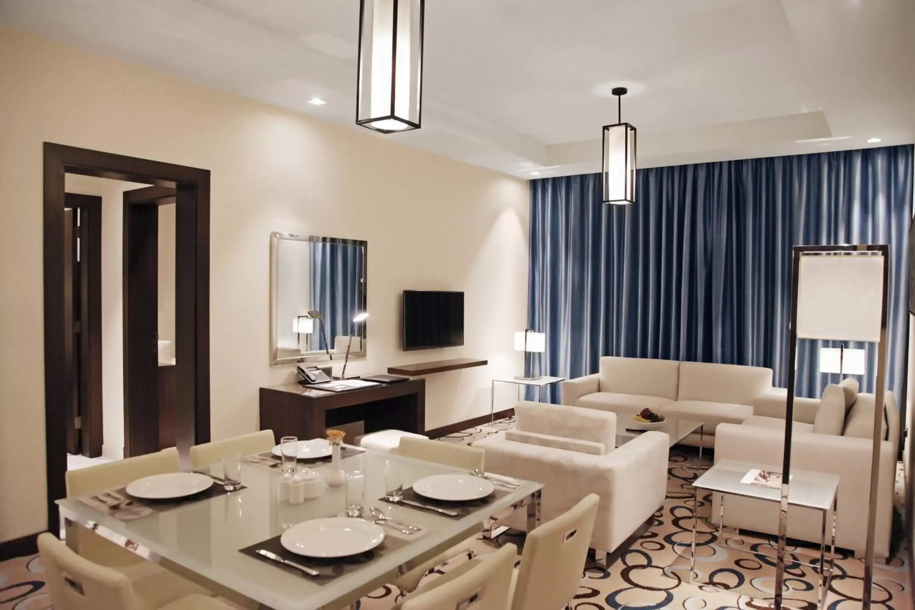 Living room, Dining Area in Marriott Executive Apartments Madinah