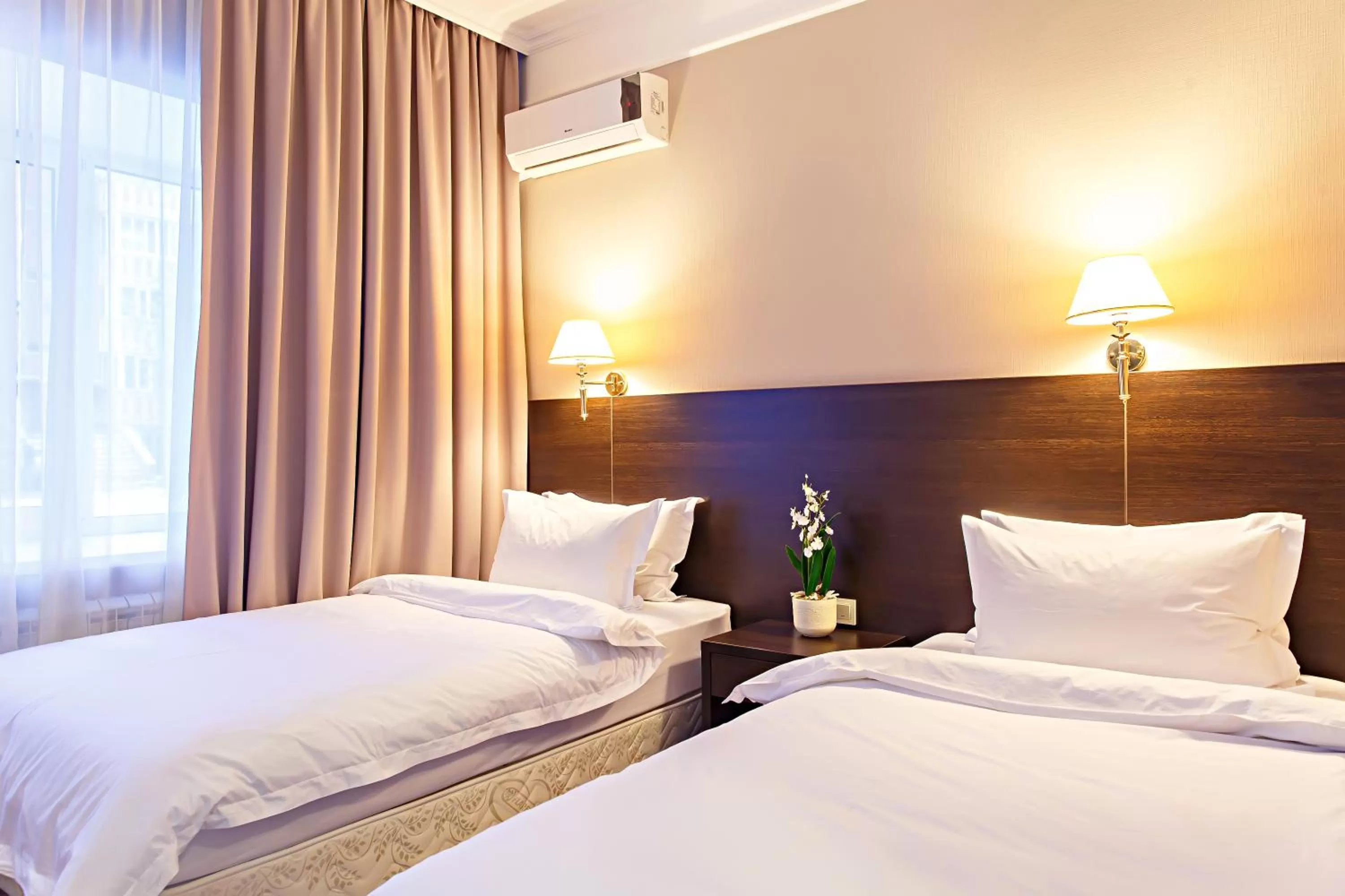 Bed in Red Village Hotel