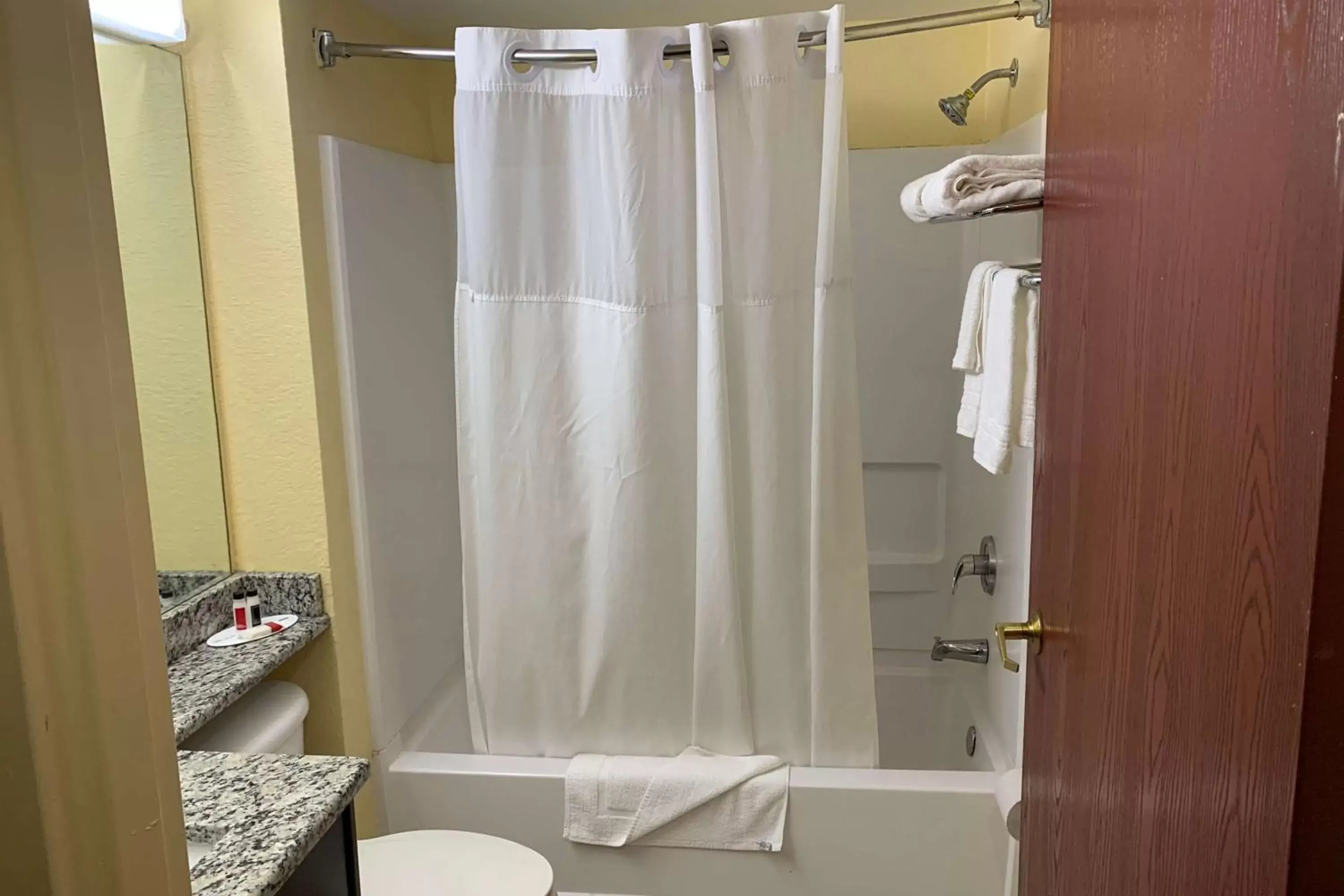 Bathroom in Days Inn & Suites by Wyndham Tampa/Raymond James Stadium