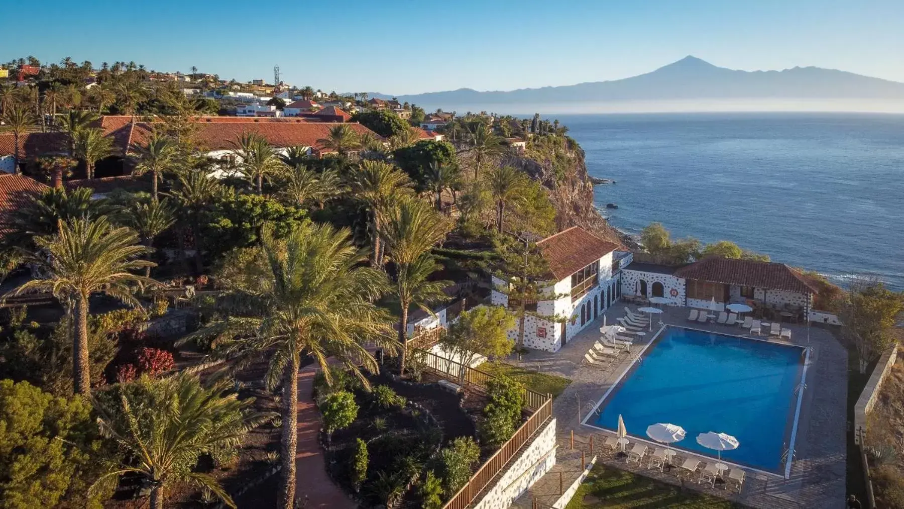 Bird's eye view, Pool View in Parador de La Gomera