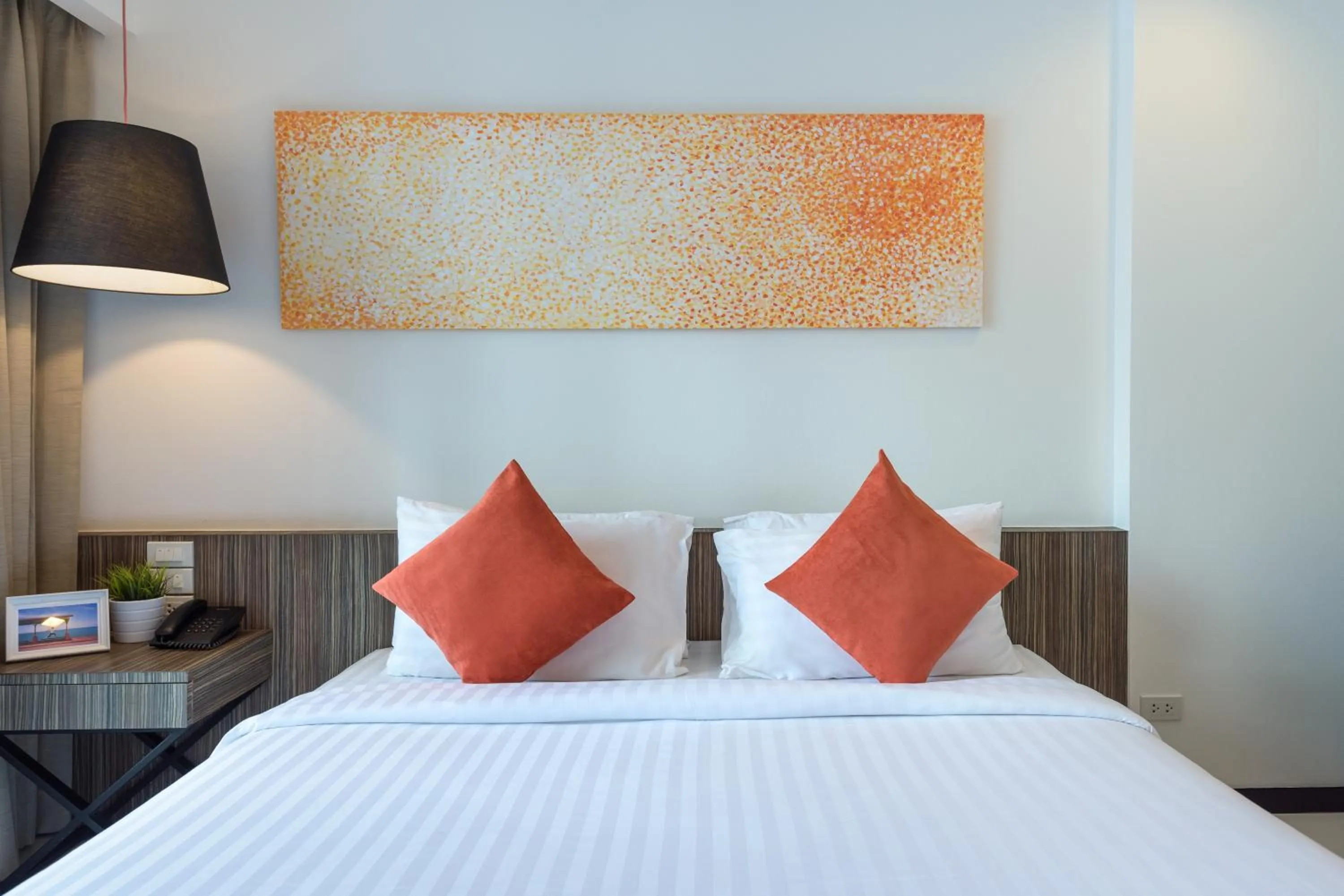 Bed in Hotel J Residence Pattaya