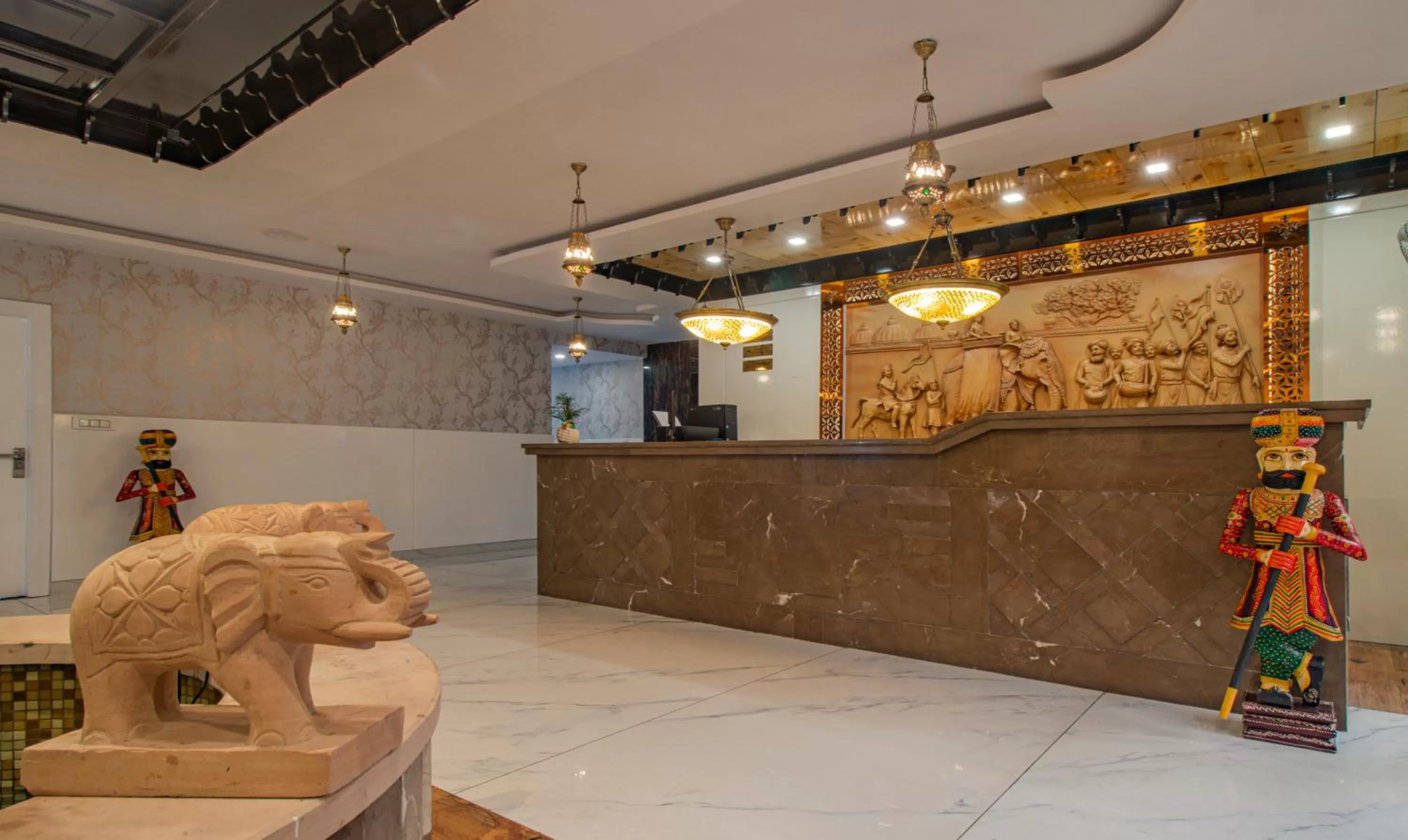 Lobby or reception, Lobby/Reception in Treebo Trend Haveli Resort Roots Bhupatwala